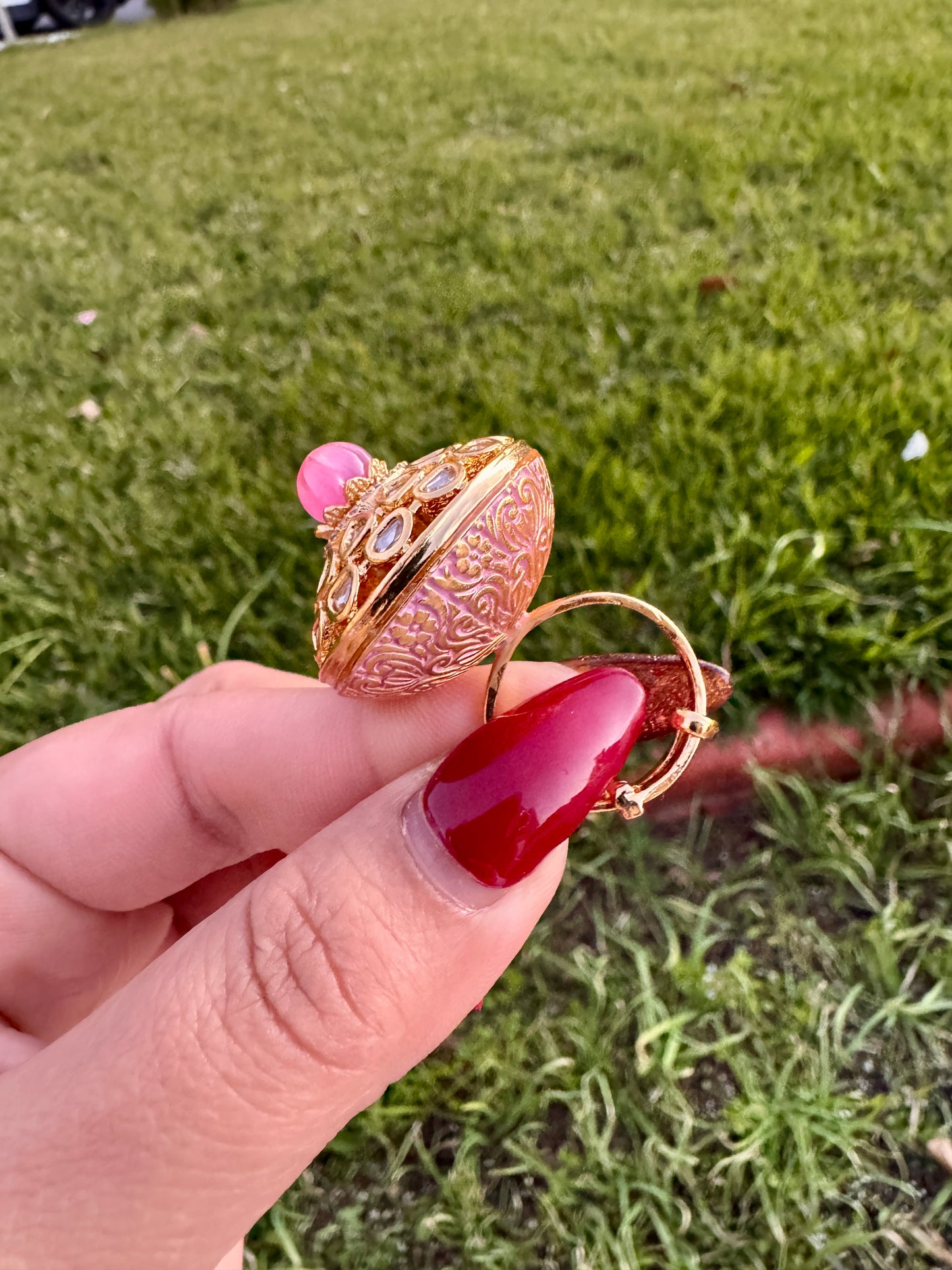22kt gold plated tyani inspired ring( Adjustable)