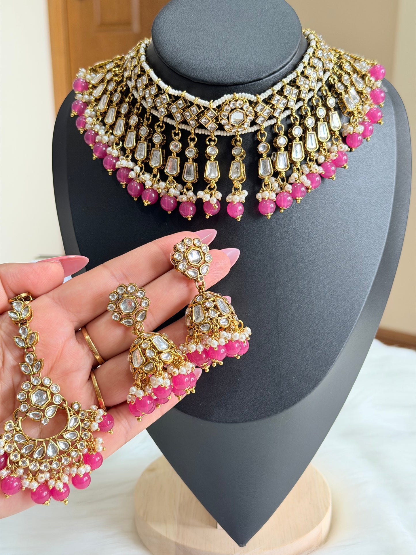 Kundan necklace set