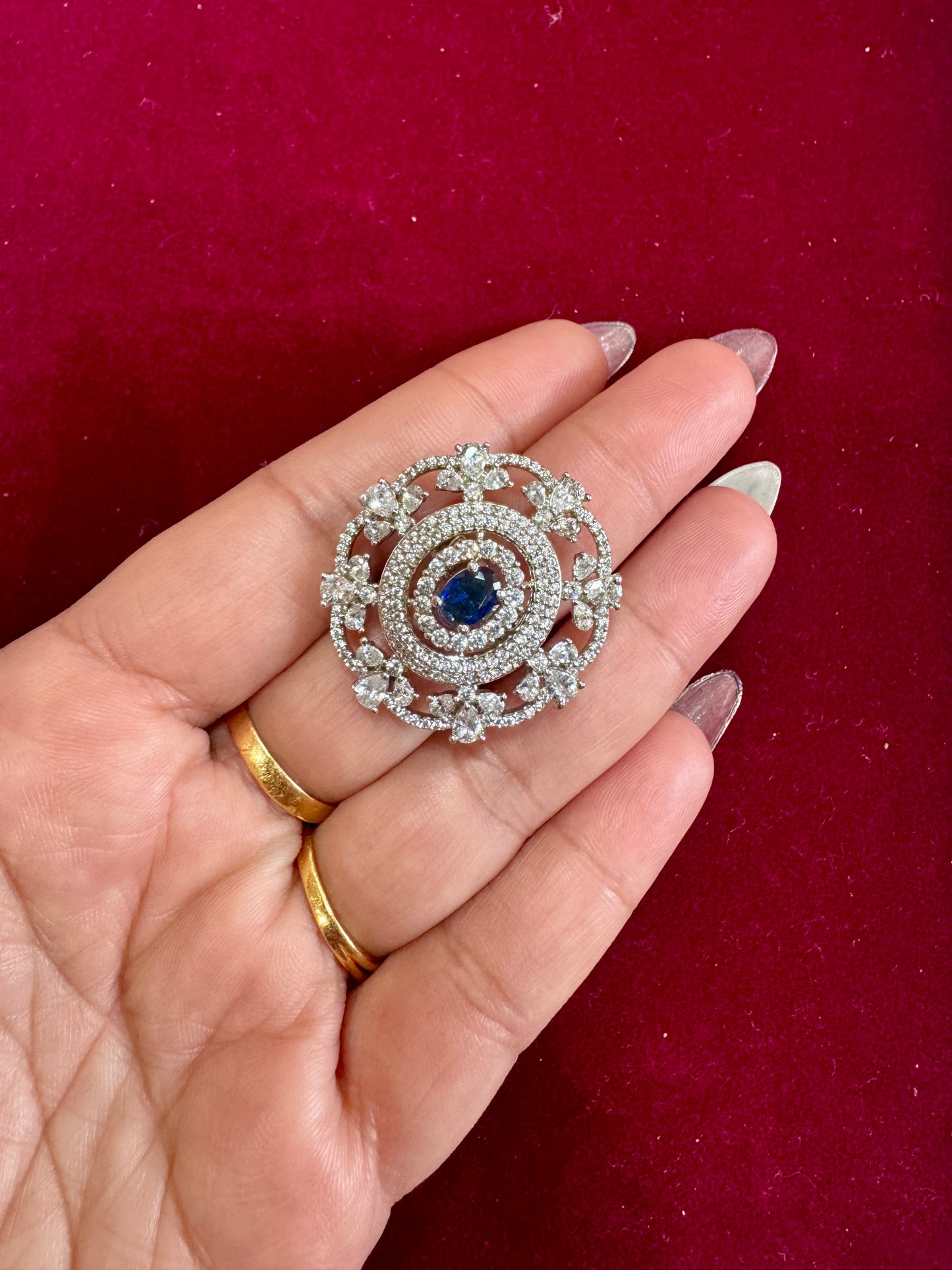 Ad adjustable ring( blue colour)