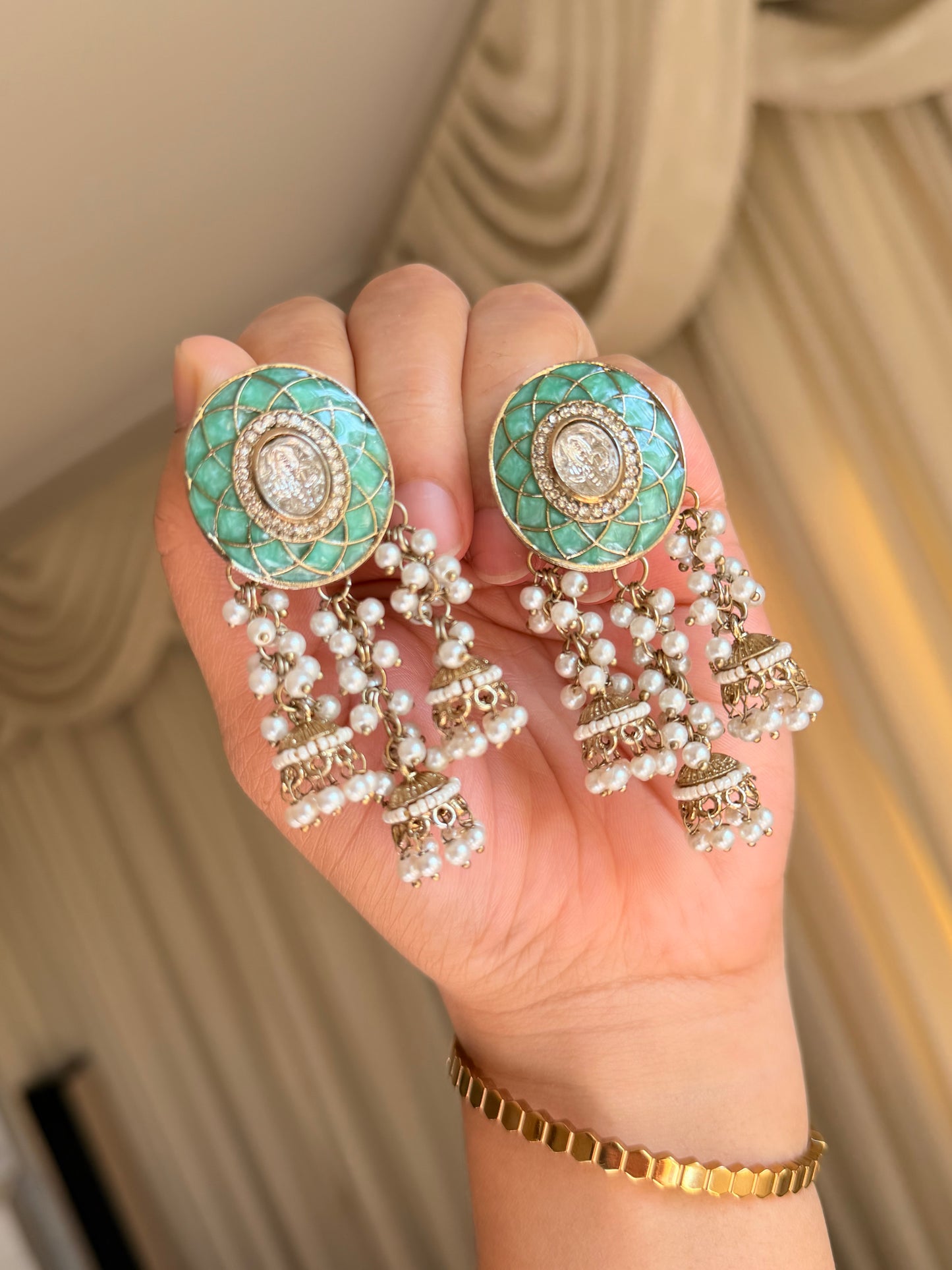 Kundan earrings