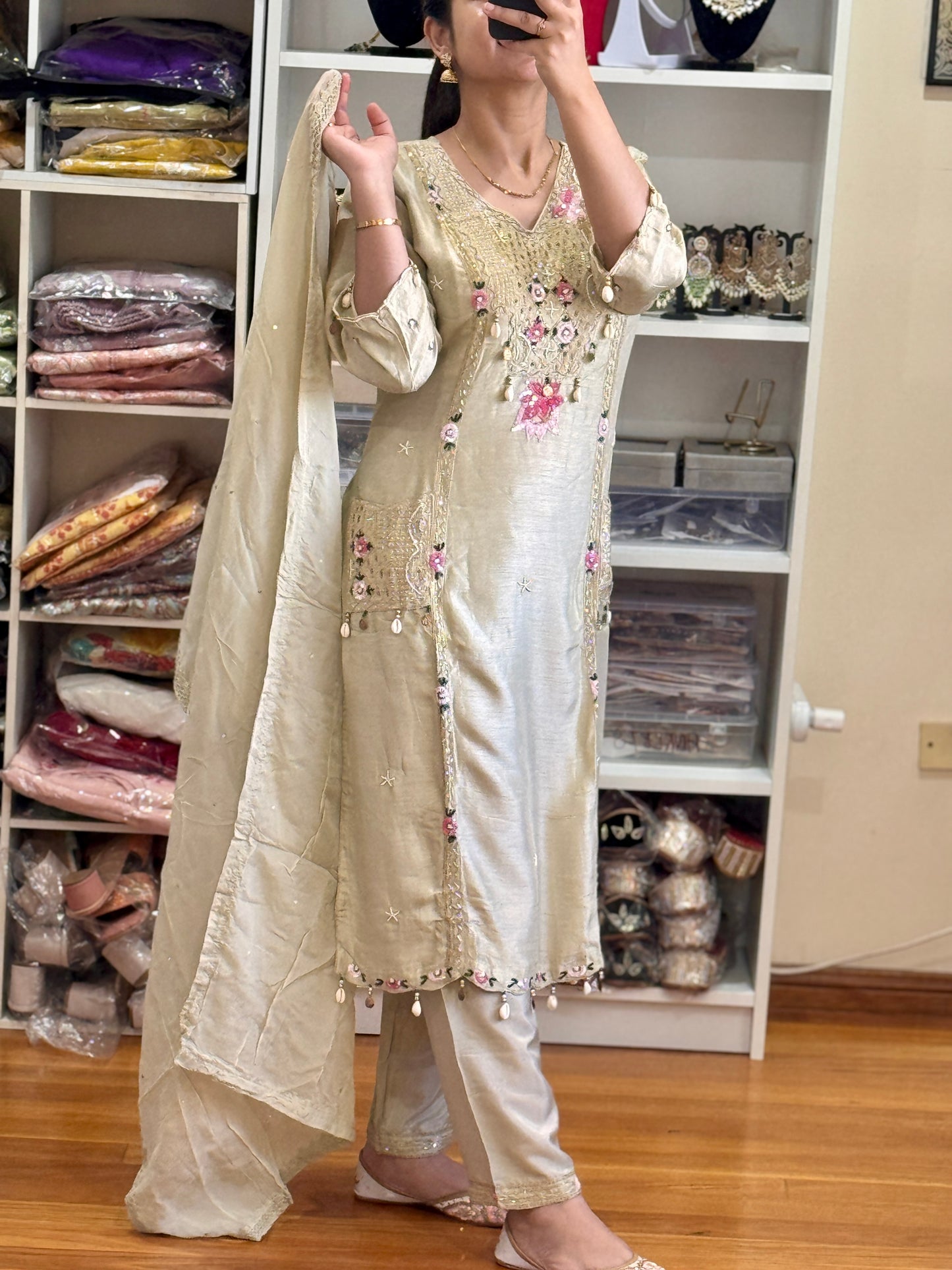 Pure dolla silk suit