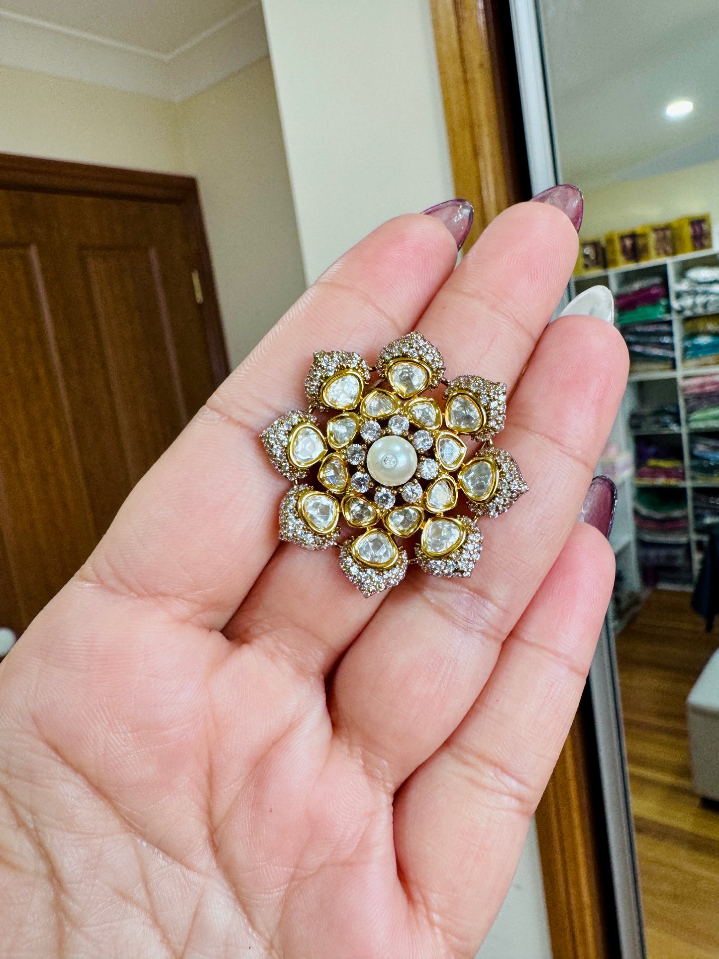 Premium tyani kundan ring( Adjustable)