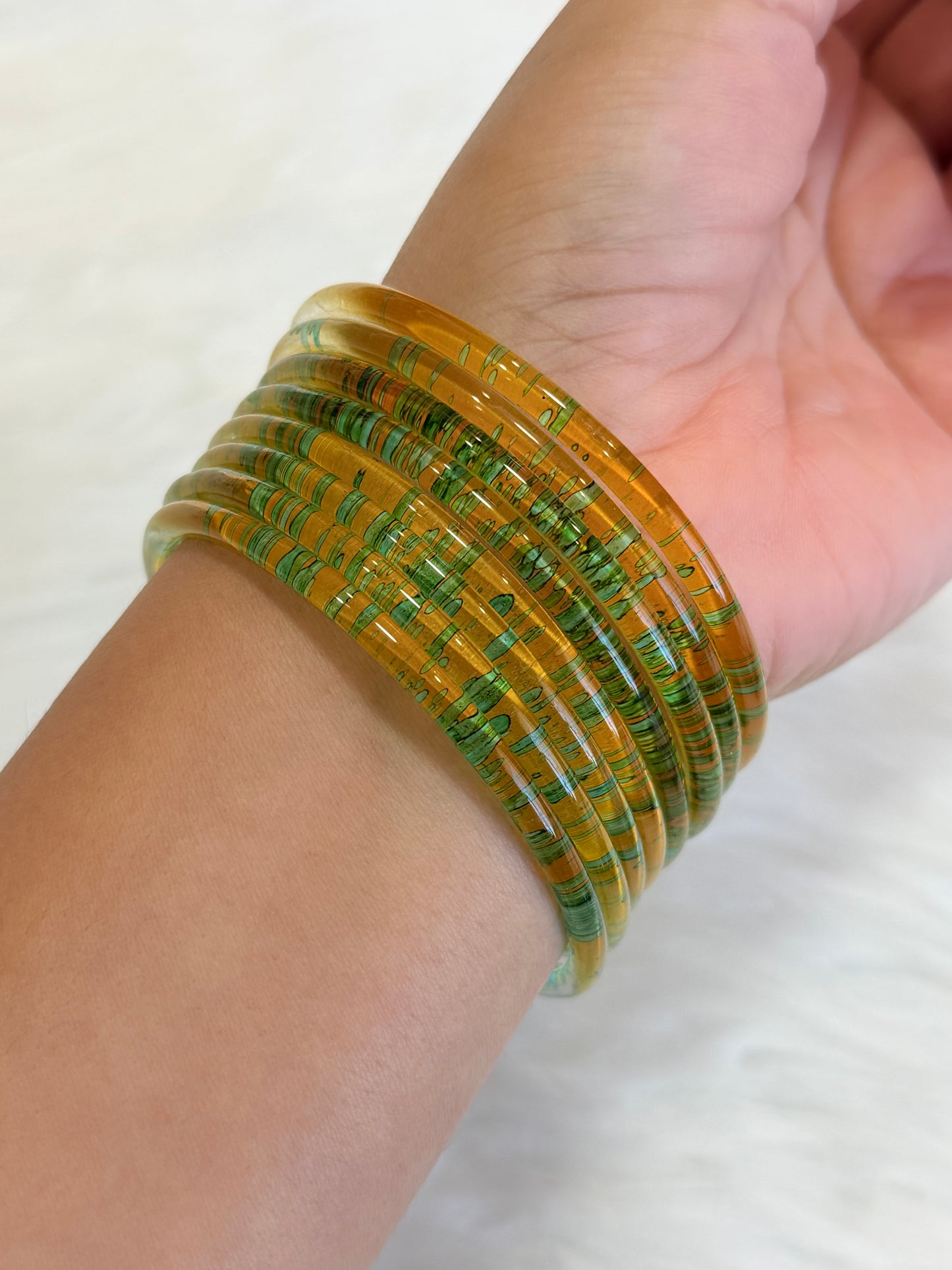 Jelly bangles (Set of 8 bangles )