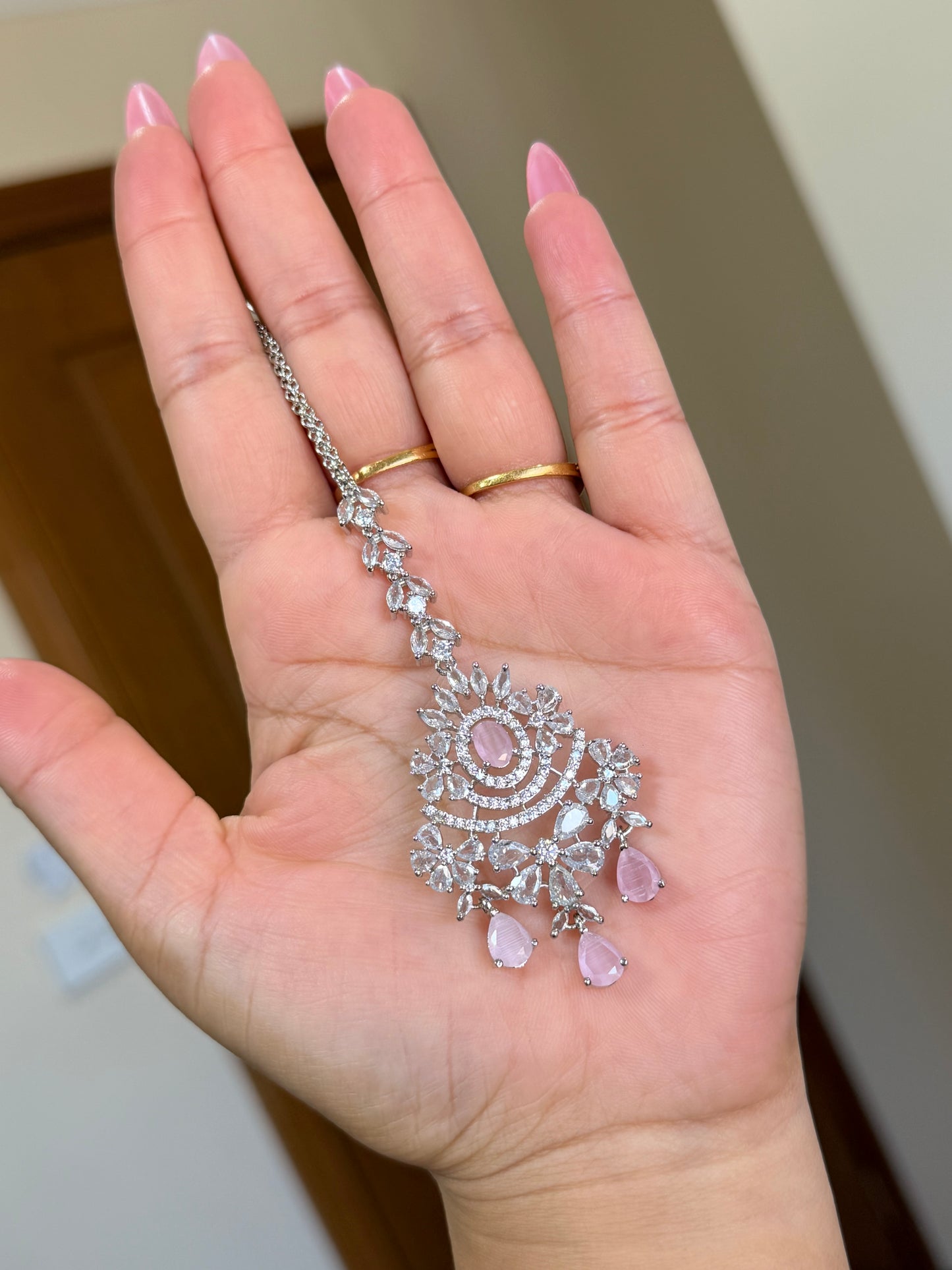 Premium Ad earring tikka set