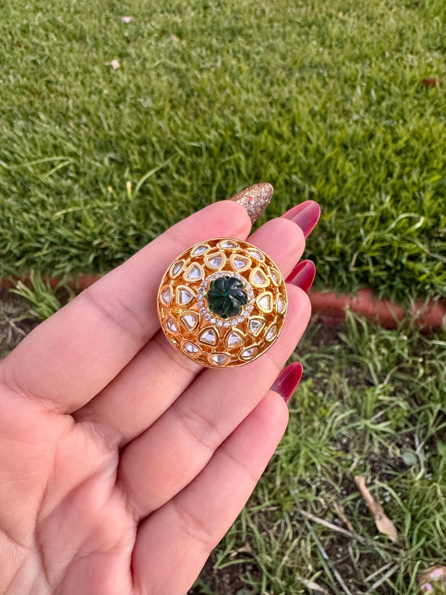 22kt gold plated tyani inspired ring( Adjustable)