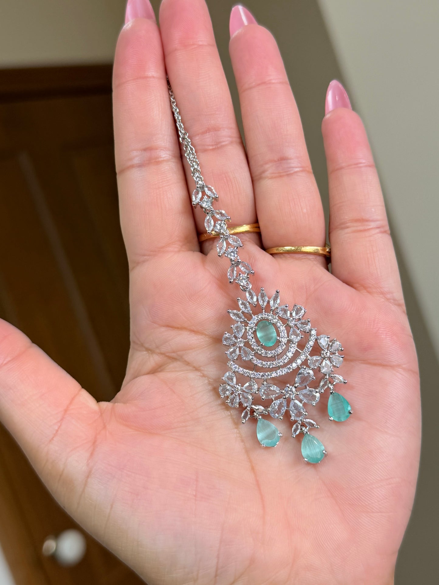 Premium Ad earring tikka set