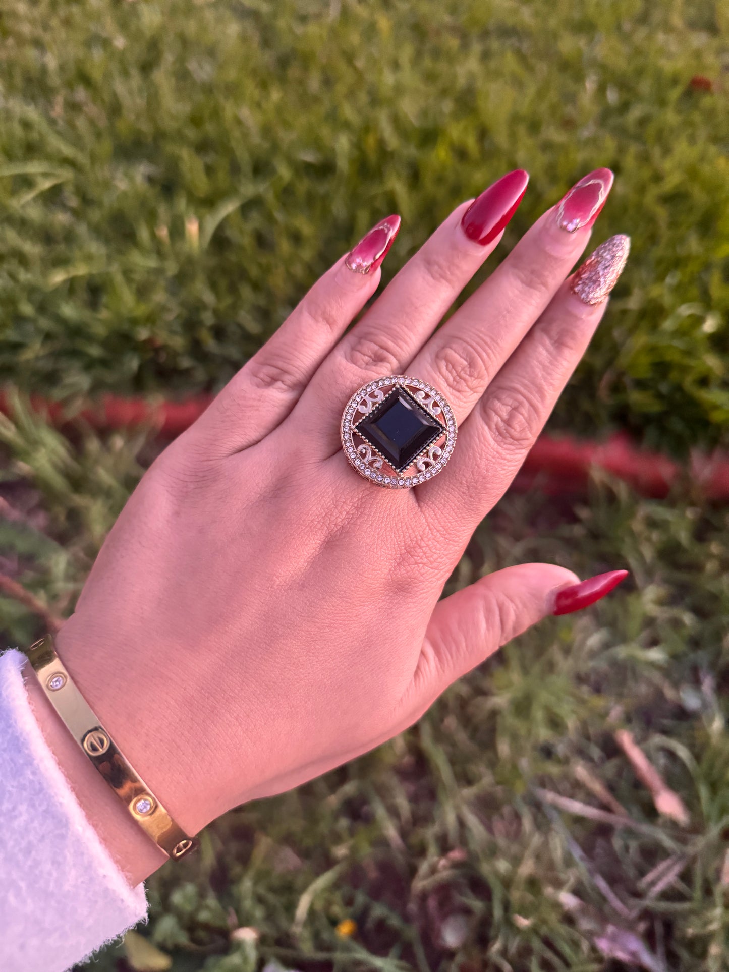 Polki ring (Adjustable)