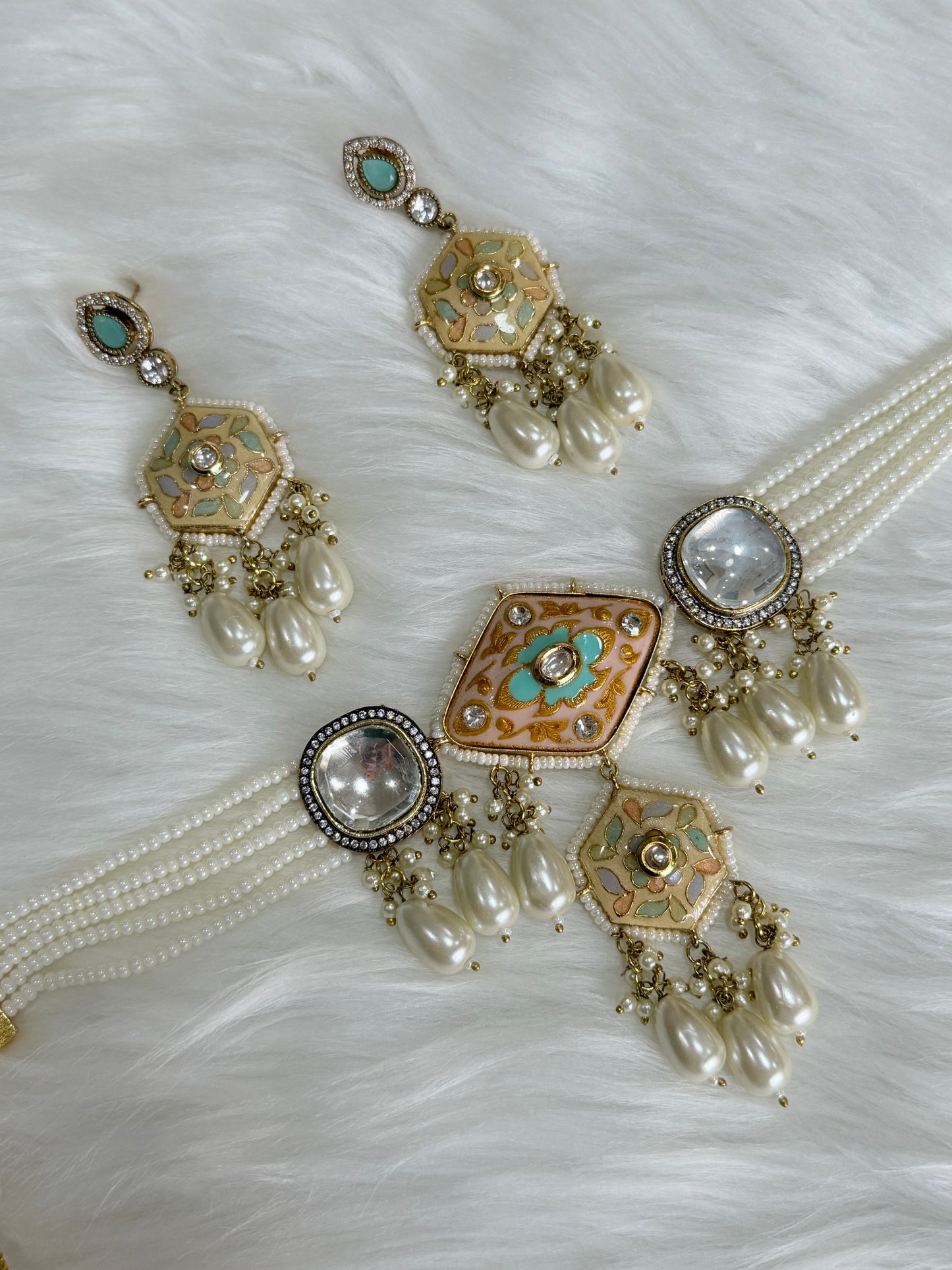 Premium kundan chokar set