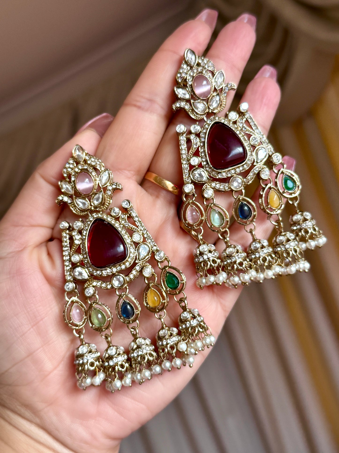 Kundan earrings