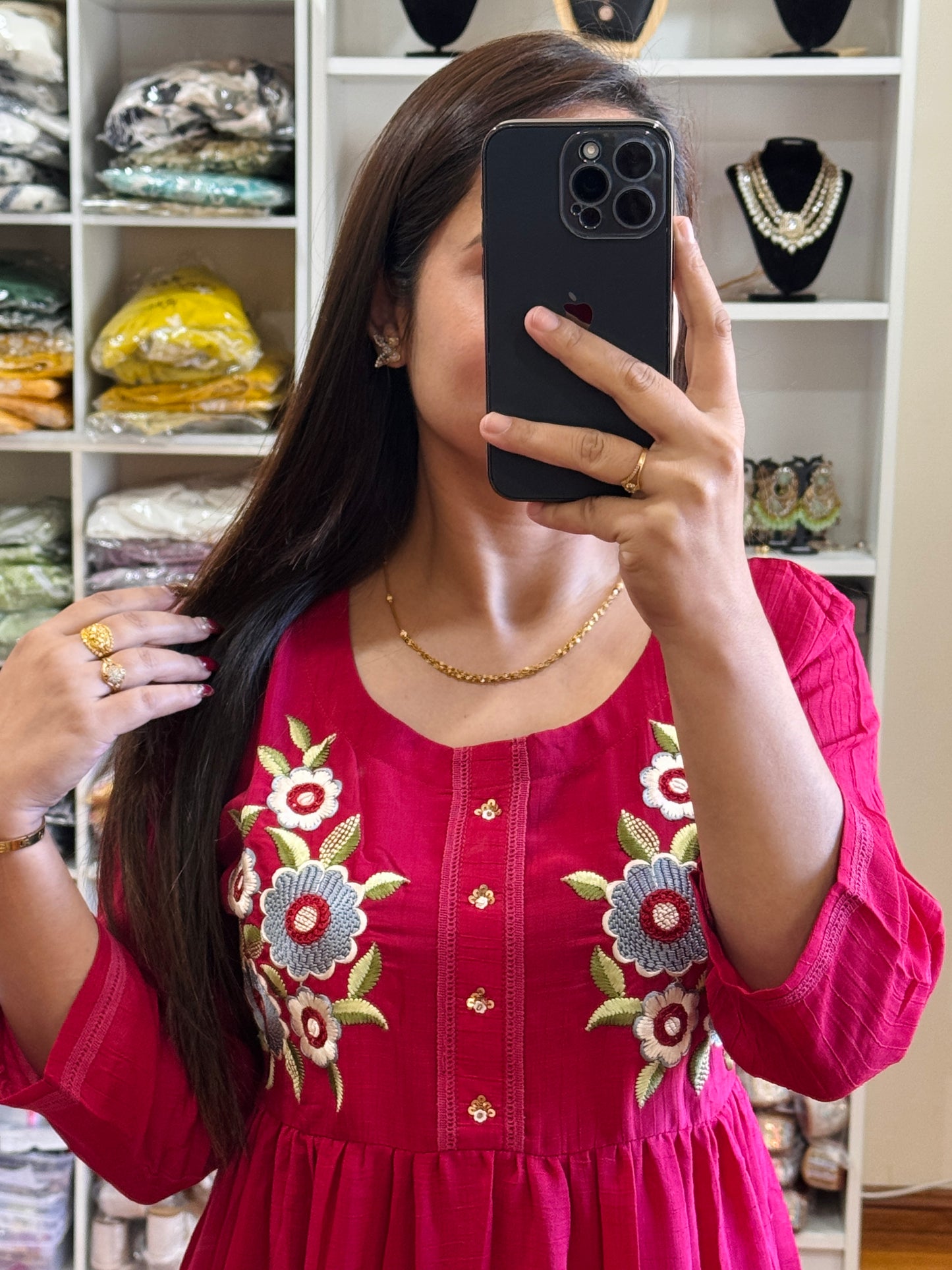 Maxi dress ( FREE SIZE)