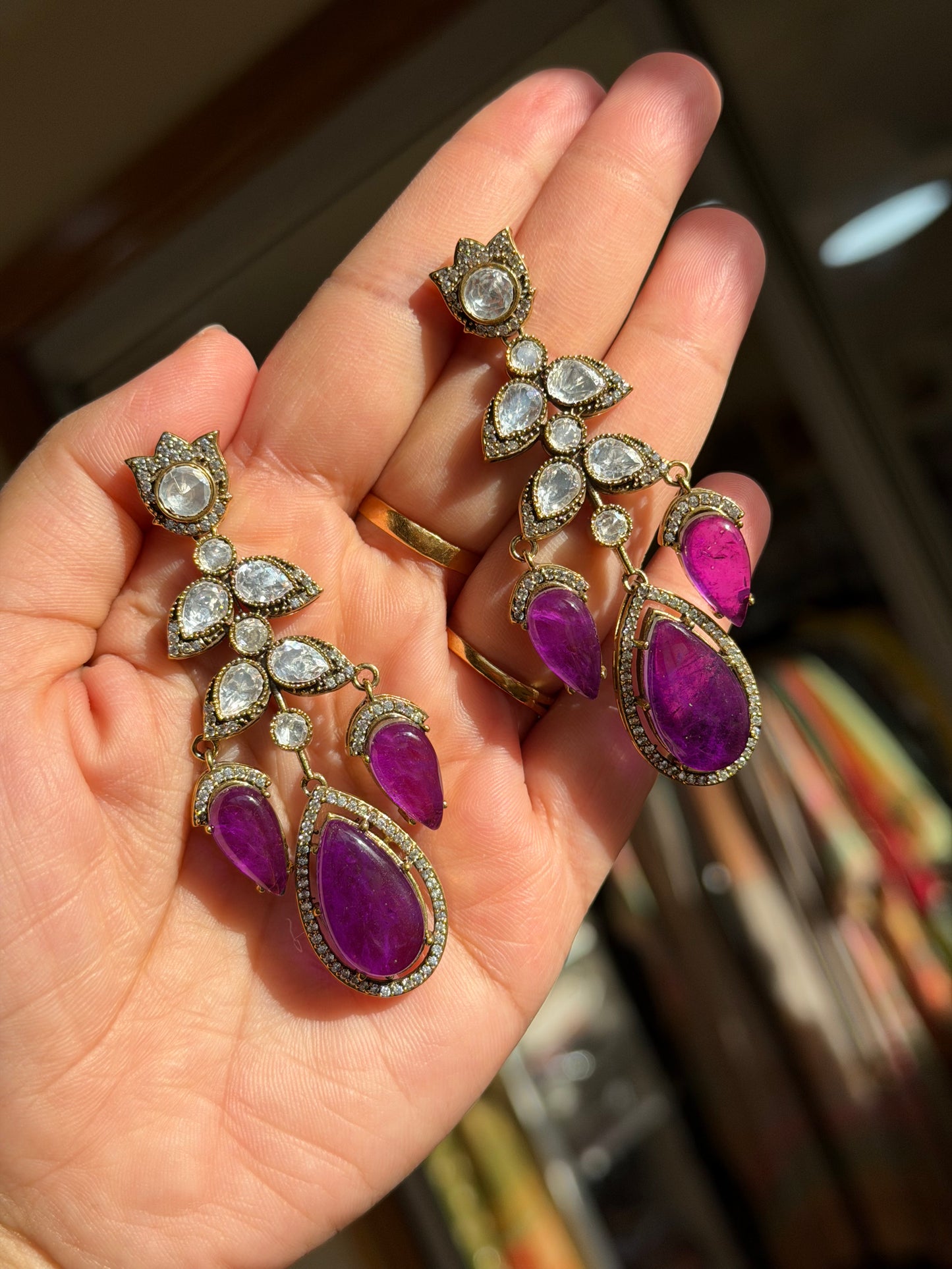 Premium moissanite earrings