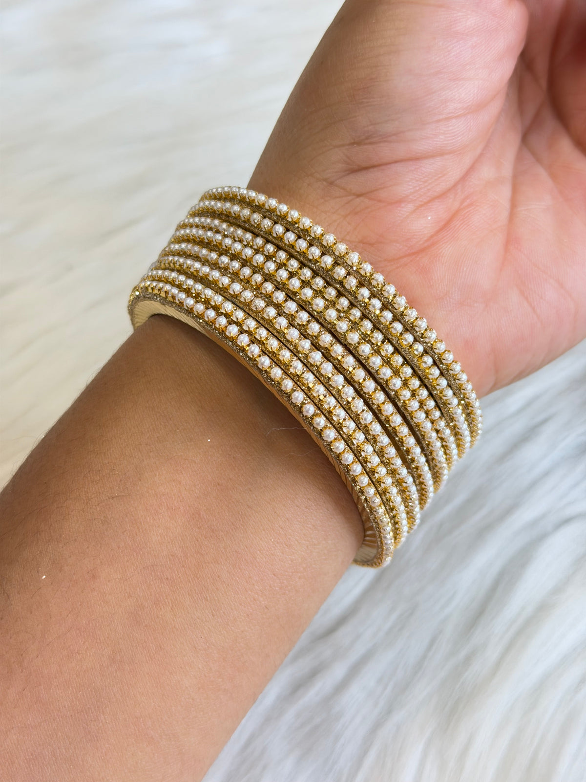 Pearl bangles set