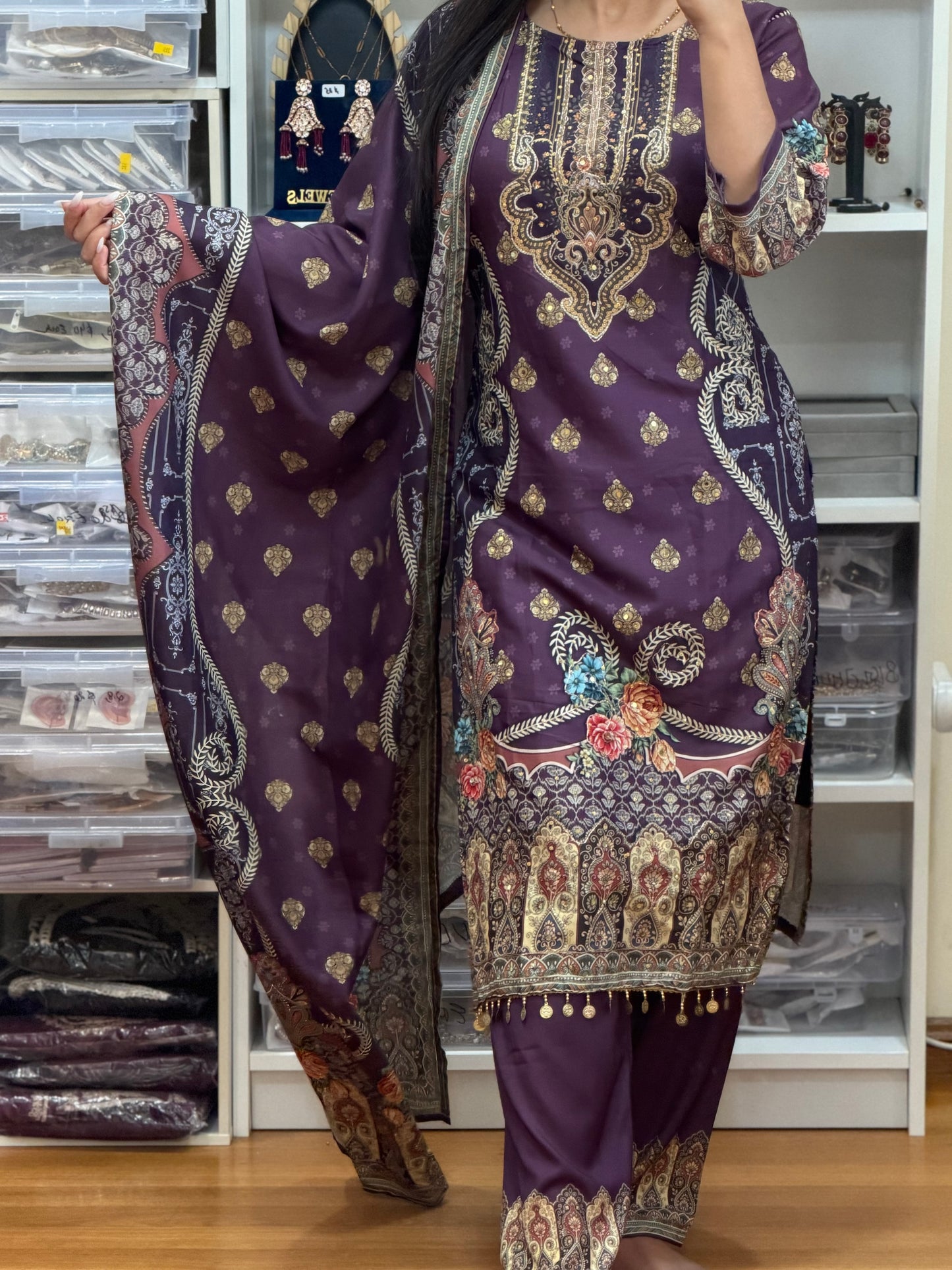 Beautiful deep plum/wine purple suit