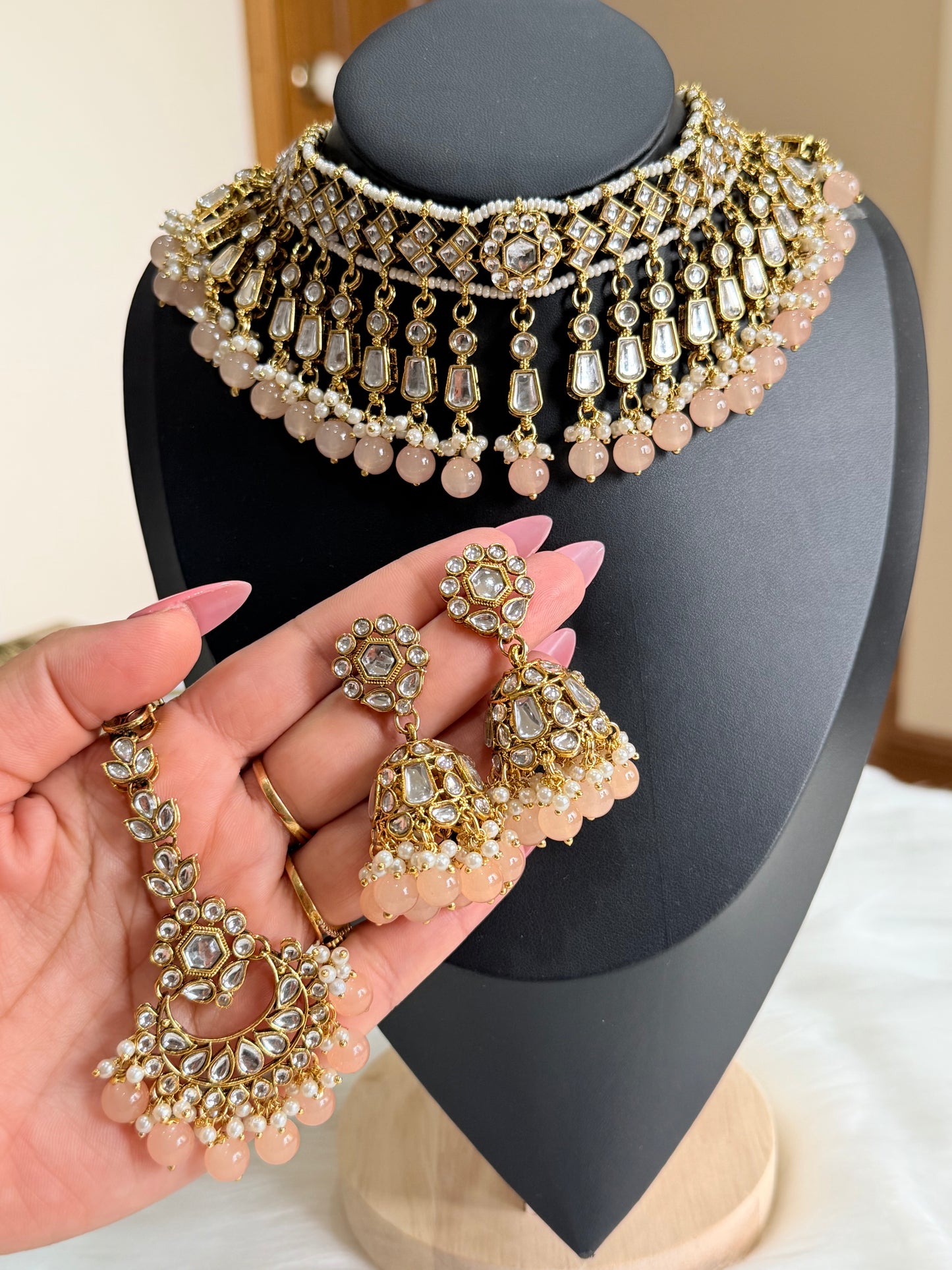 Kundan necklace set