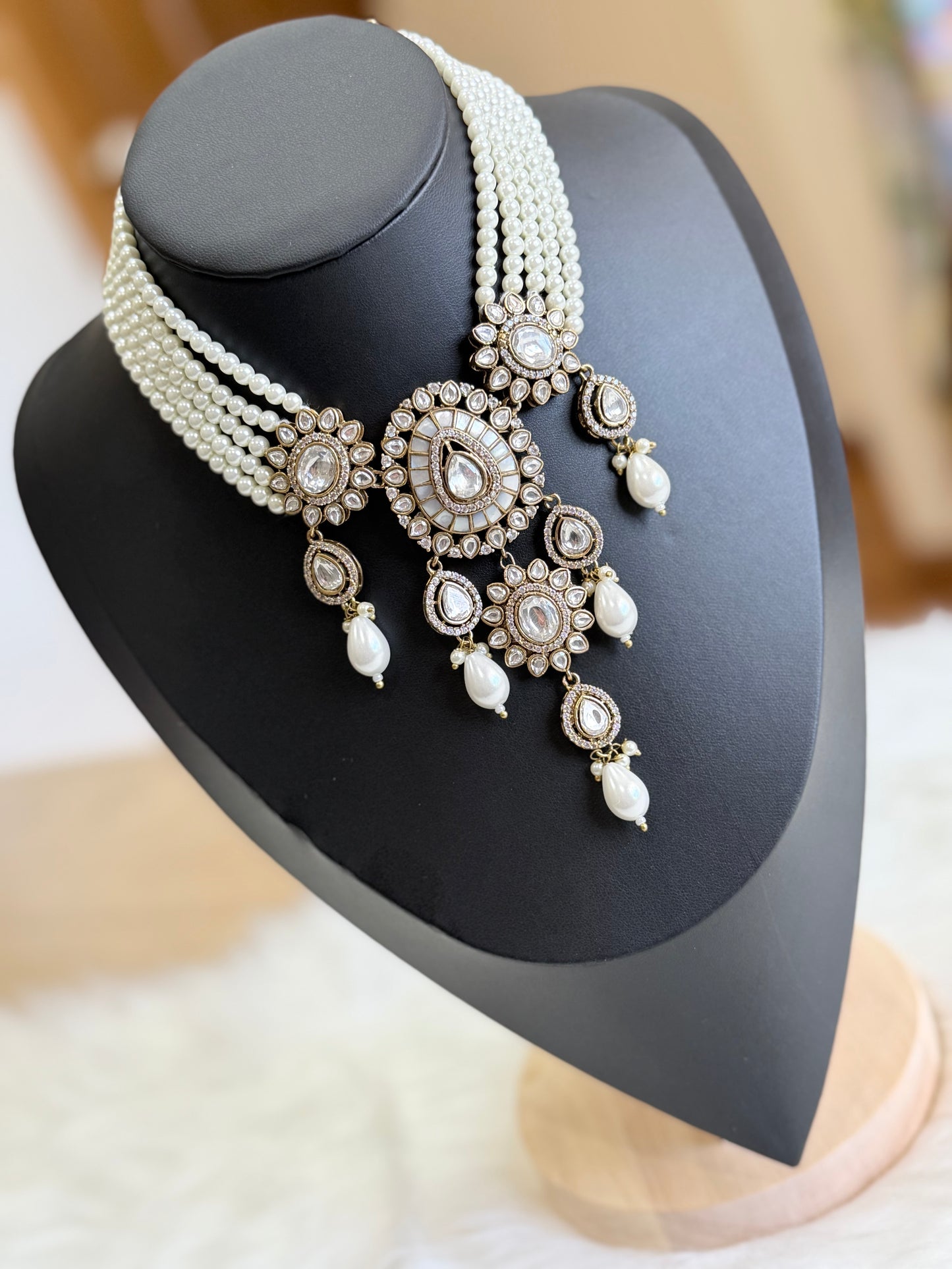 Premium kundan necklace set