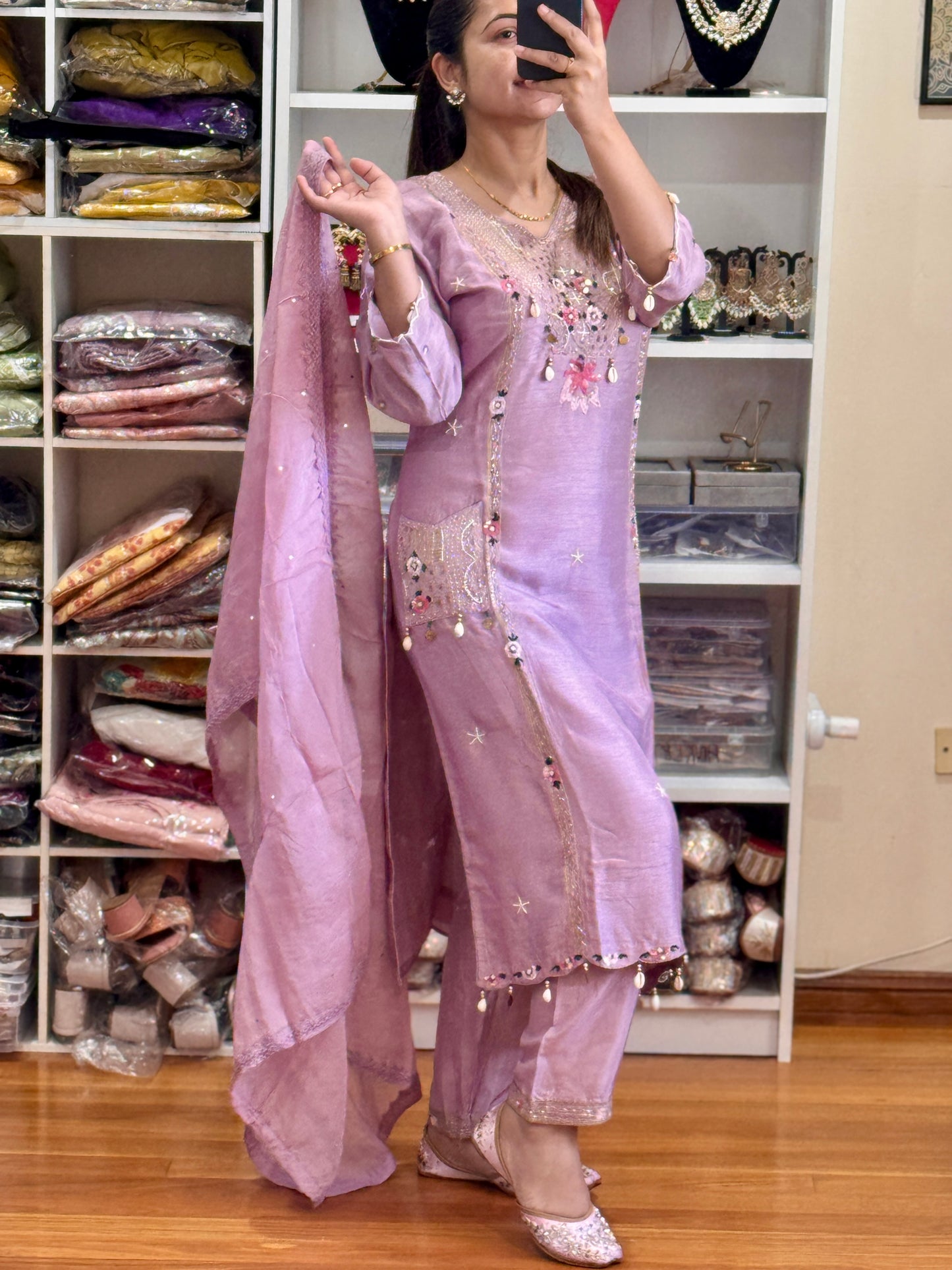 Pure dolla silk suit