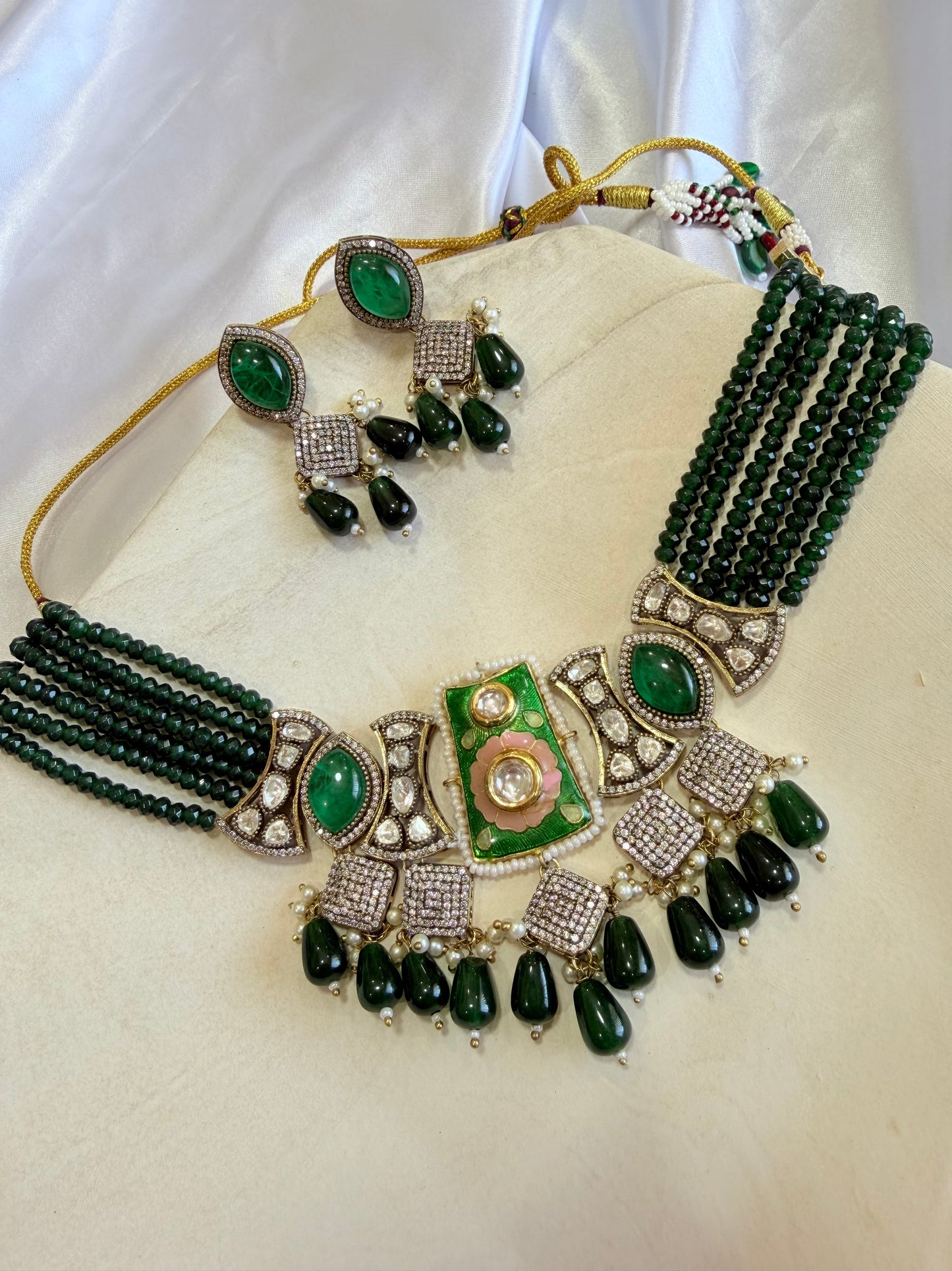 Premium moissanite necklace set