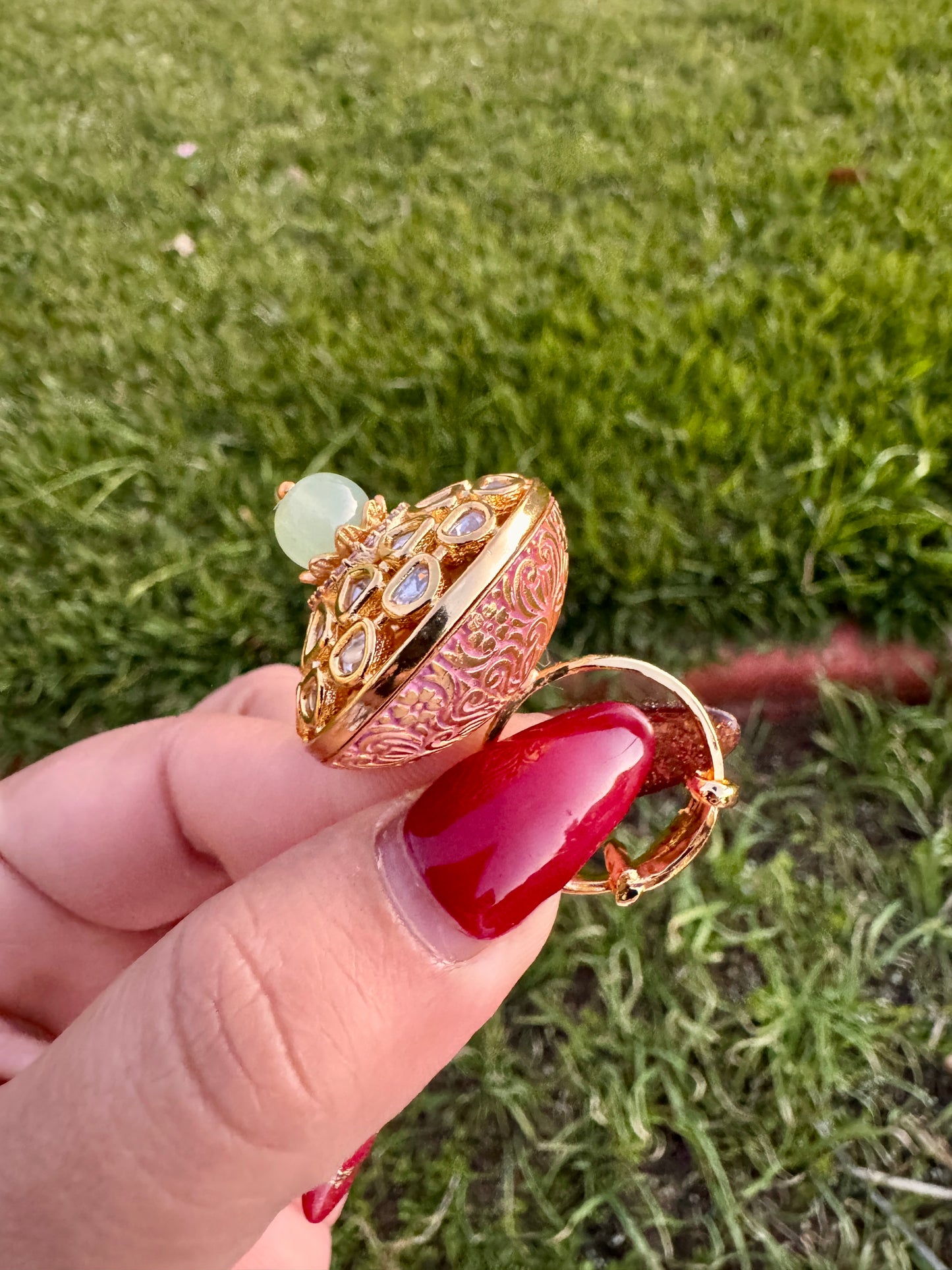 22kt gold plated tyani inspired ring( Adjustable)
