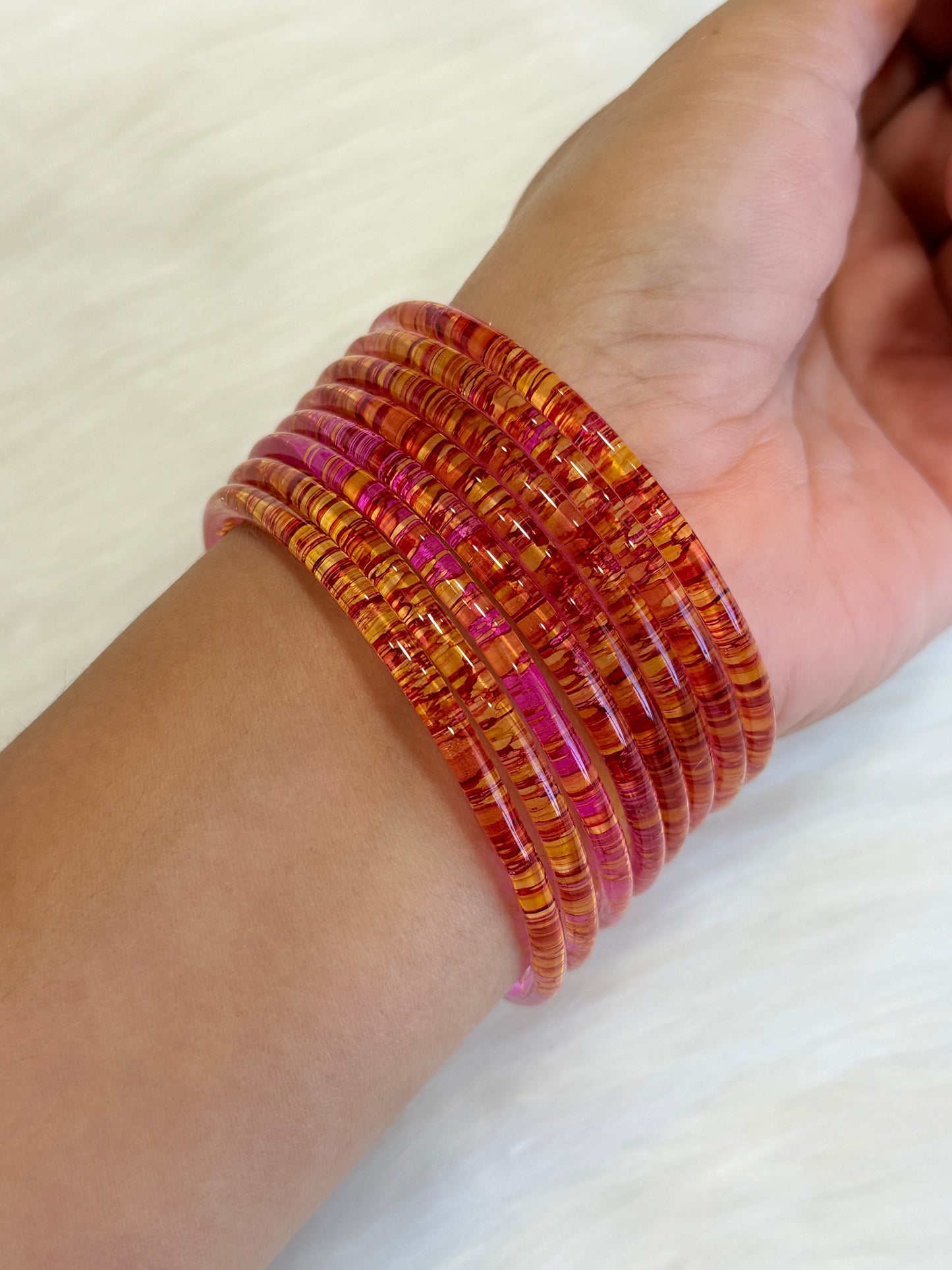Jelly bangles (Set of 8 bangles )