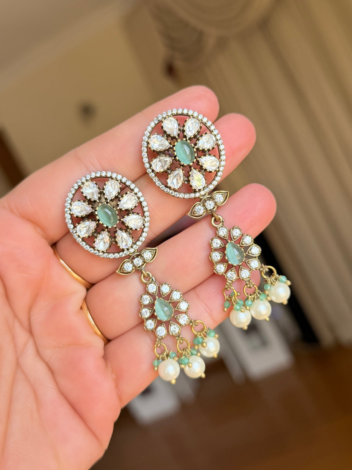 Moissanite necklace set