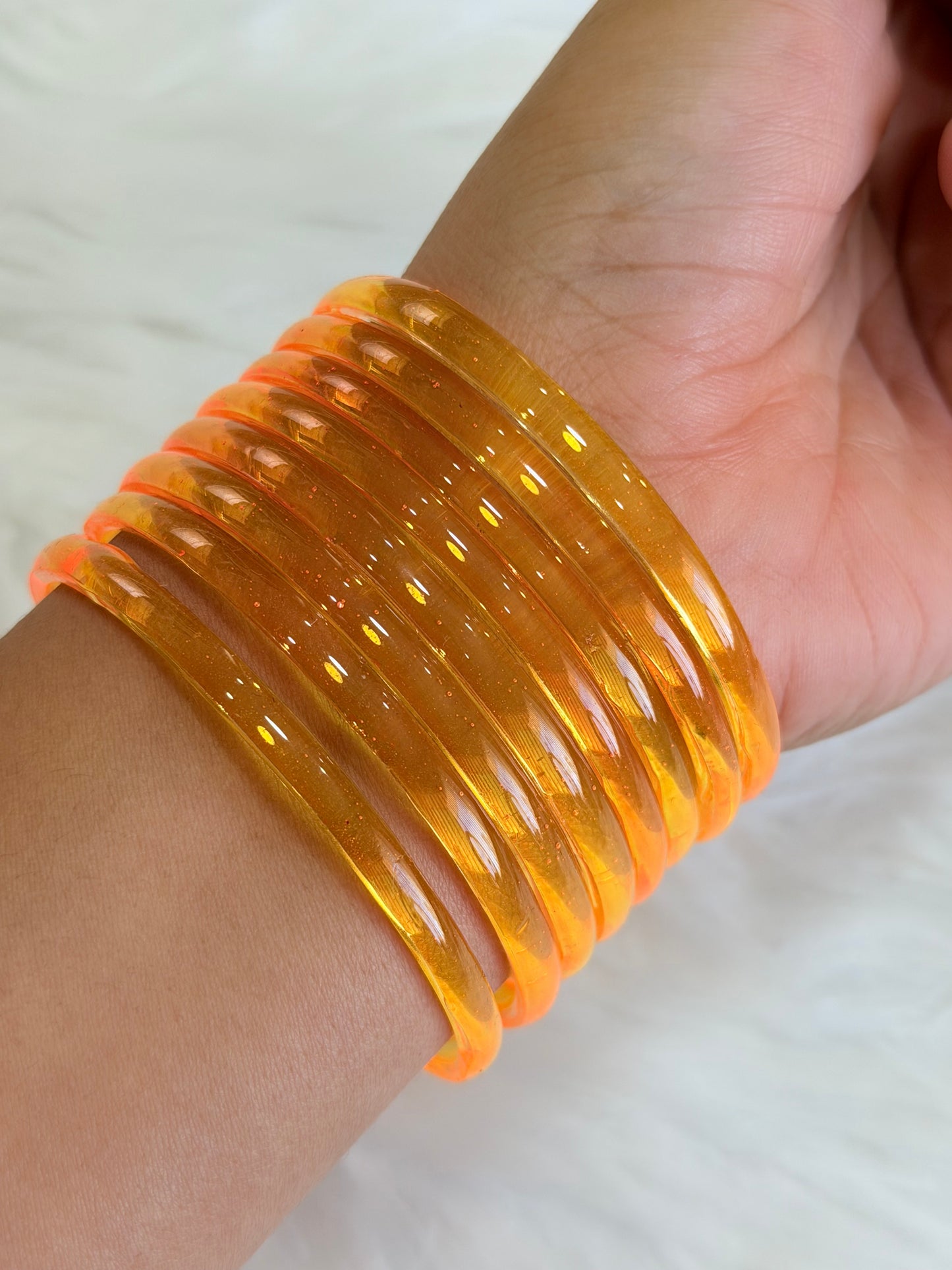Jelly bangles (Set of 8 bangles )
