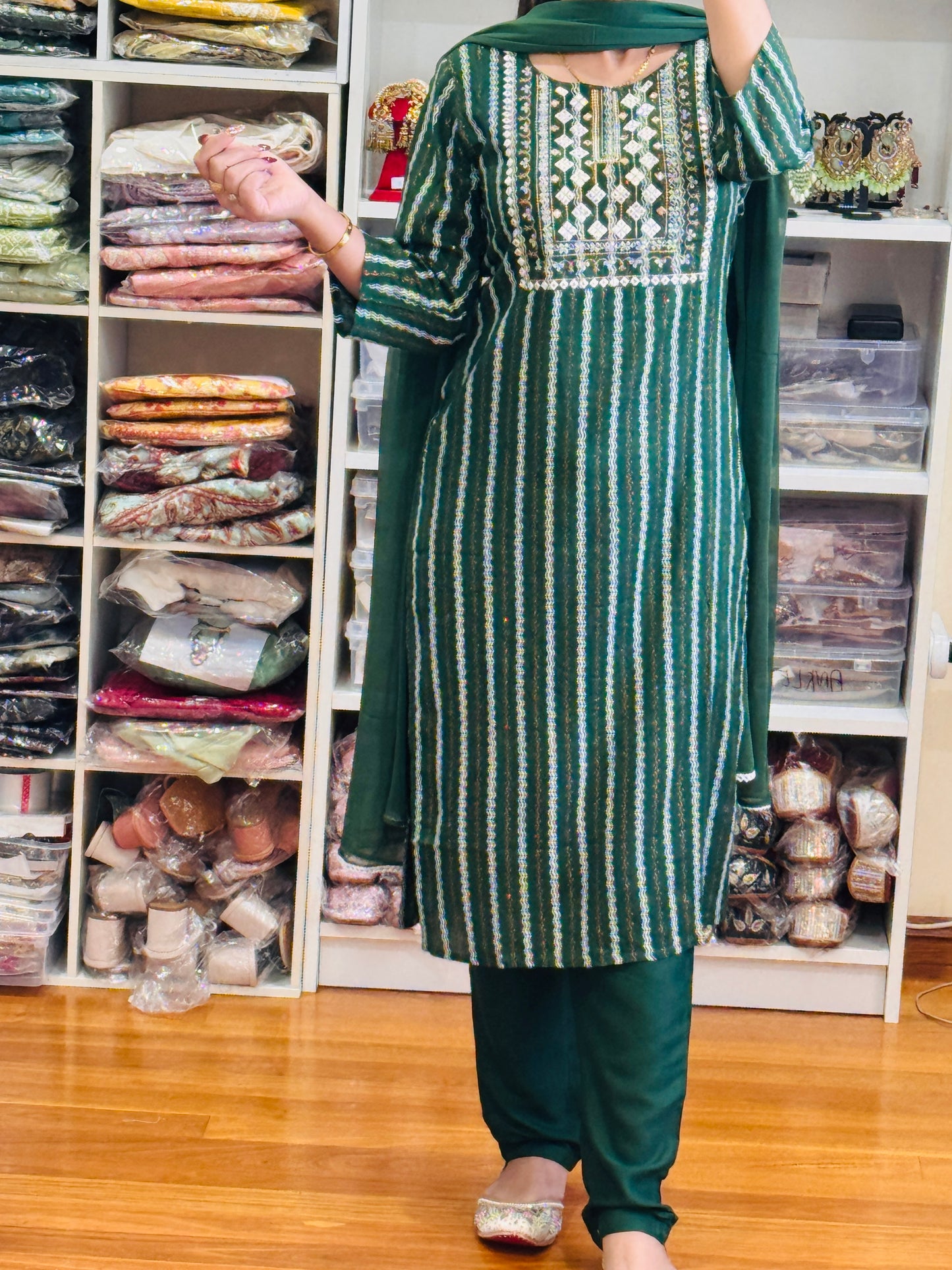 Cotton 3 piece suit