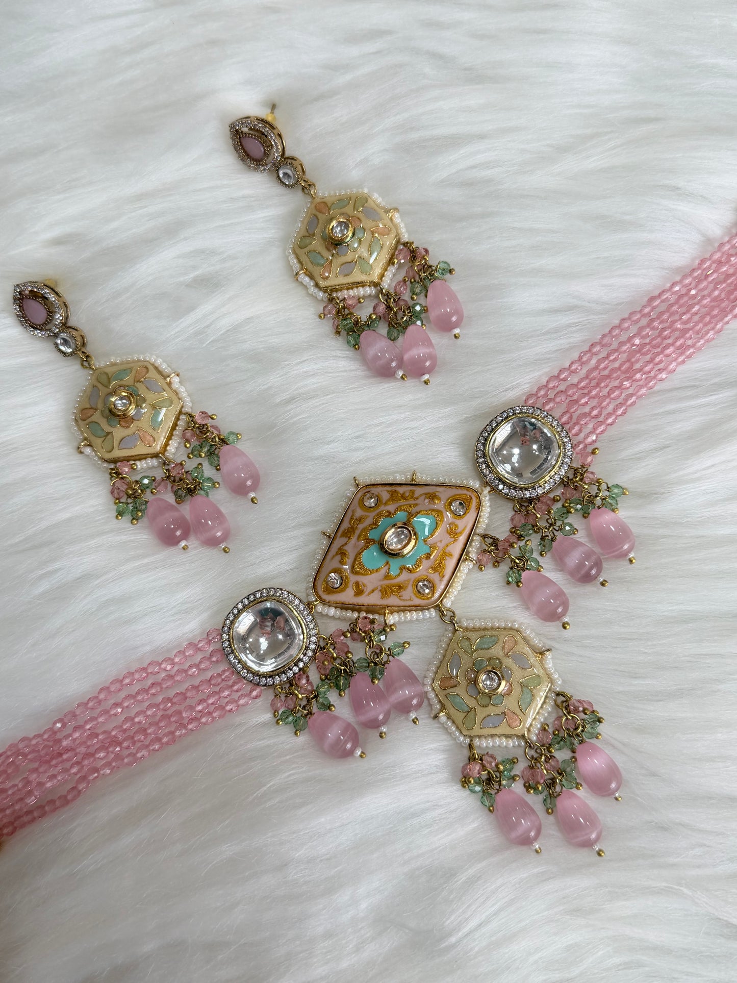 Premium kundan chokar set