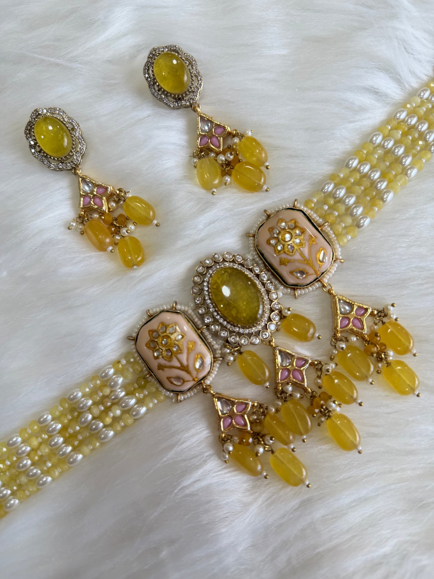 Premium moissanite necklace set