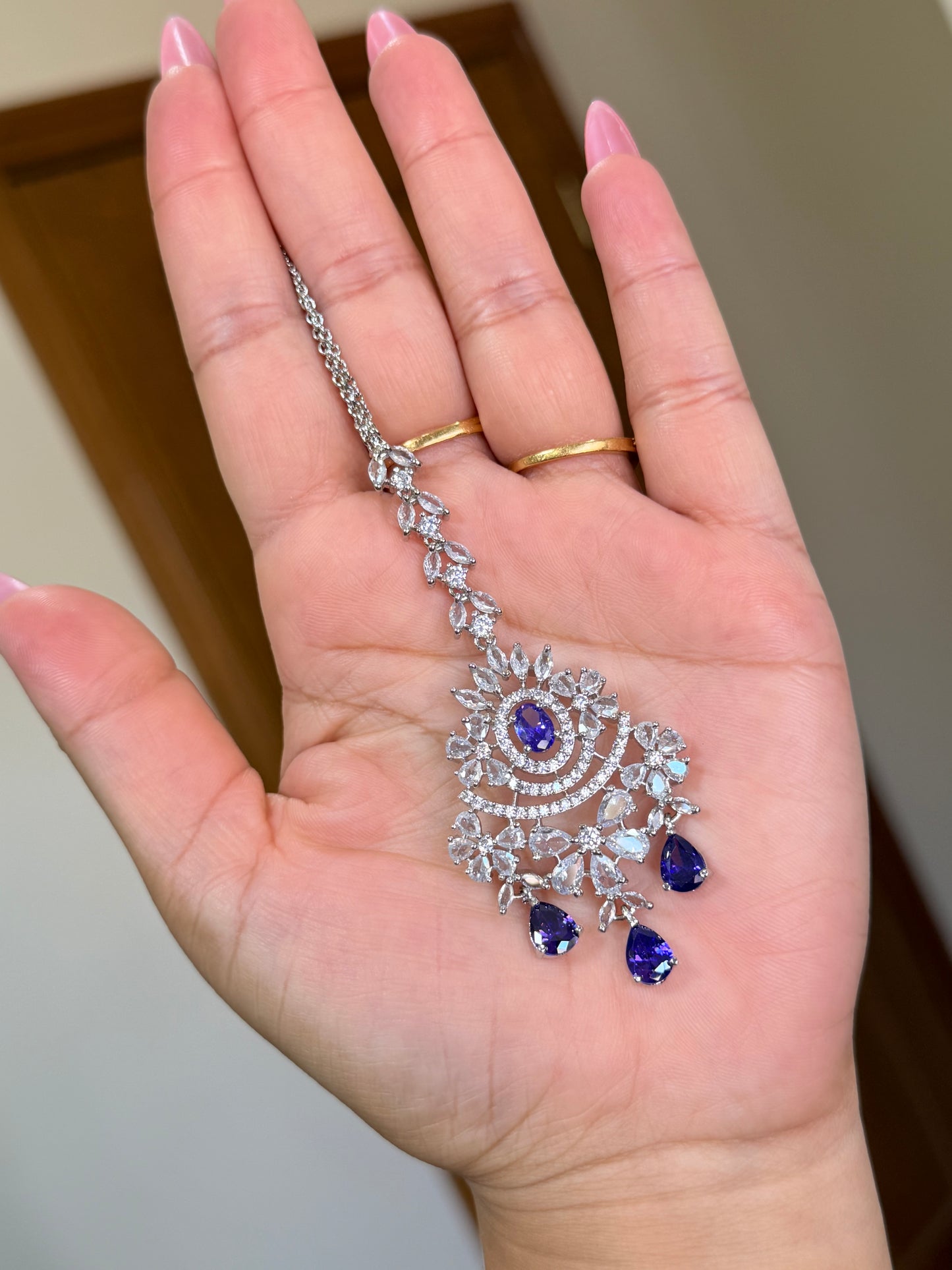 Premium Ad earring tikka set