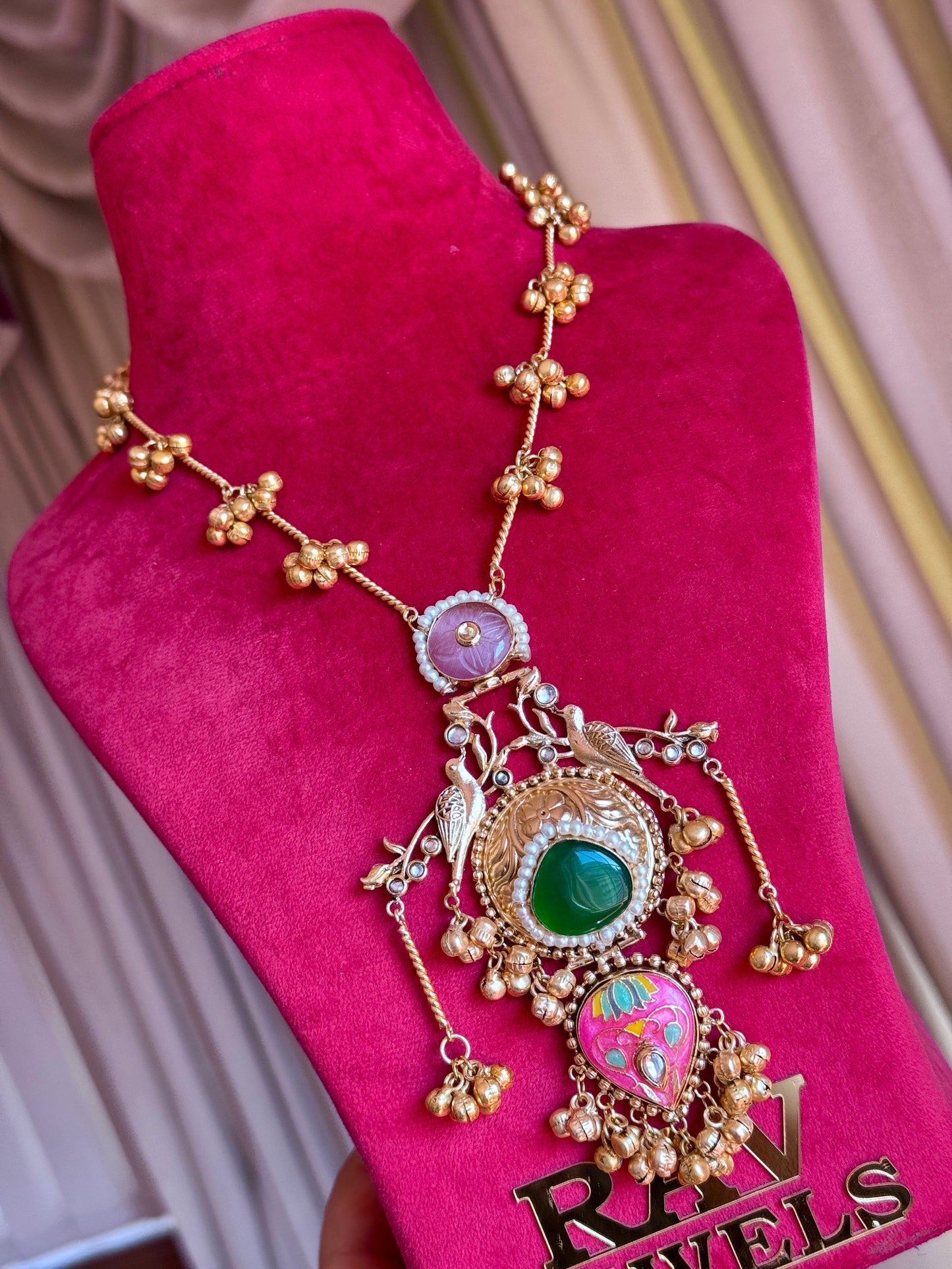 Premium long fusion necklace set