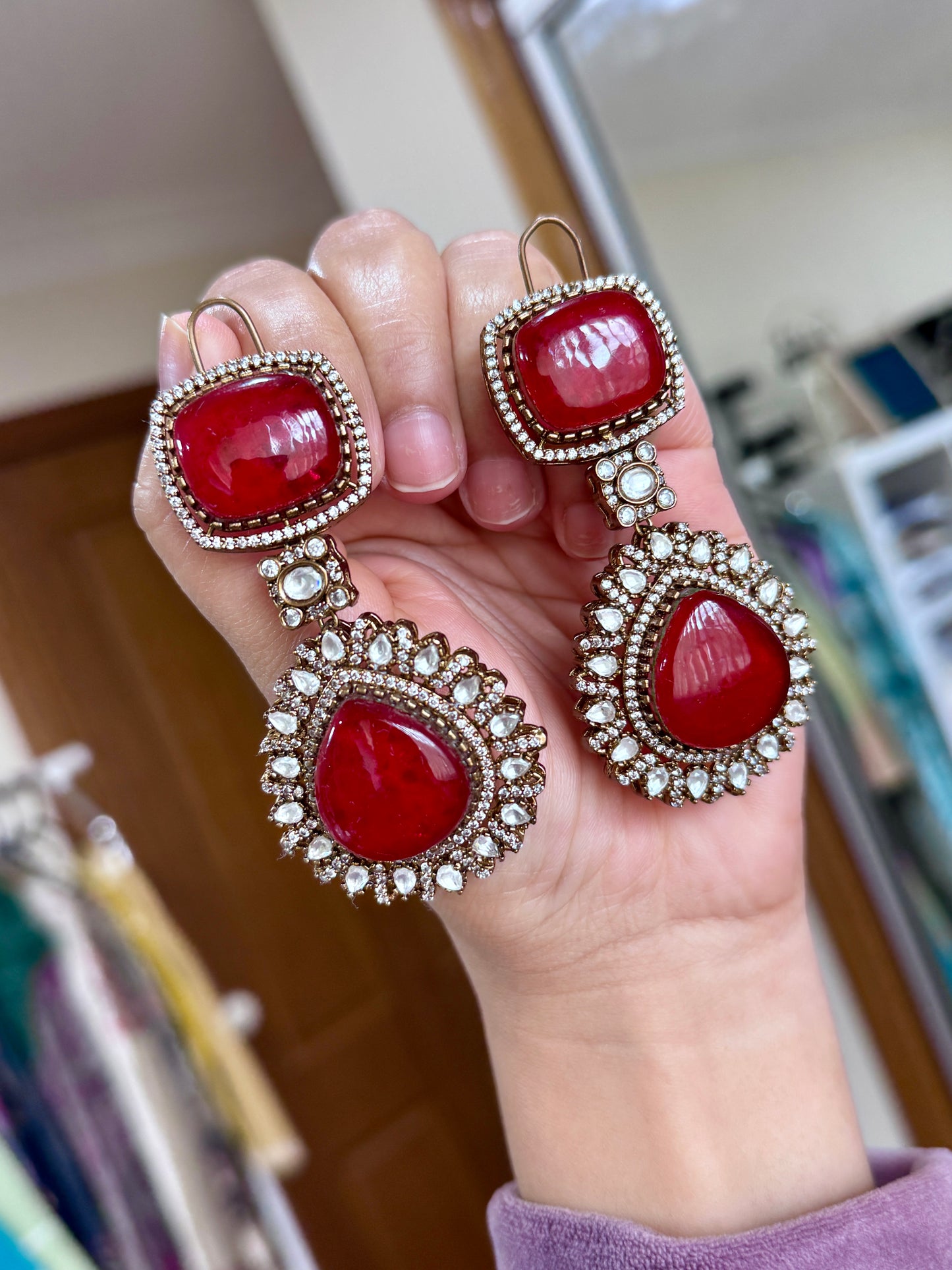 Premium moissanite earrings