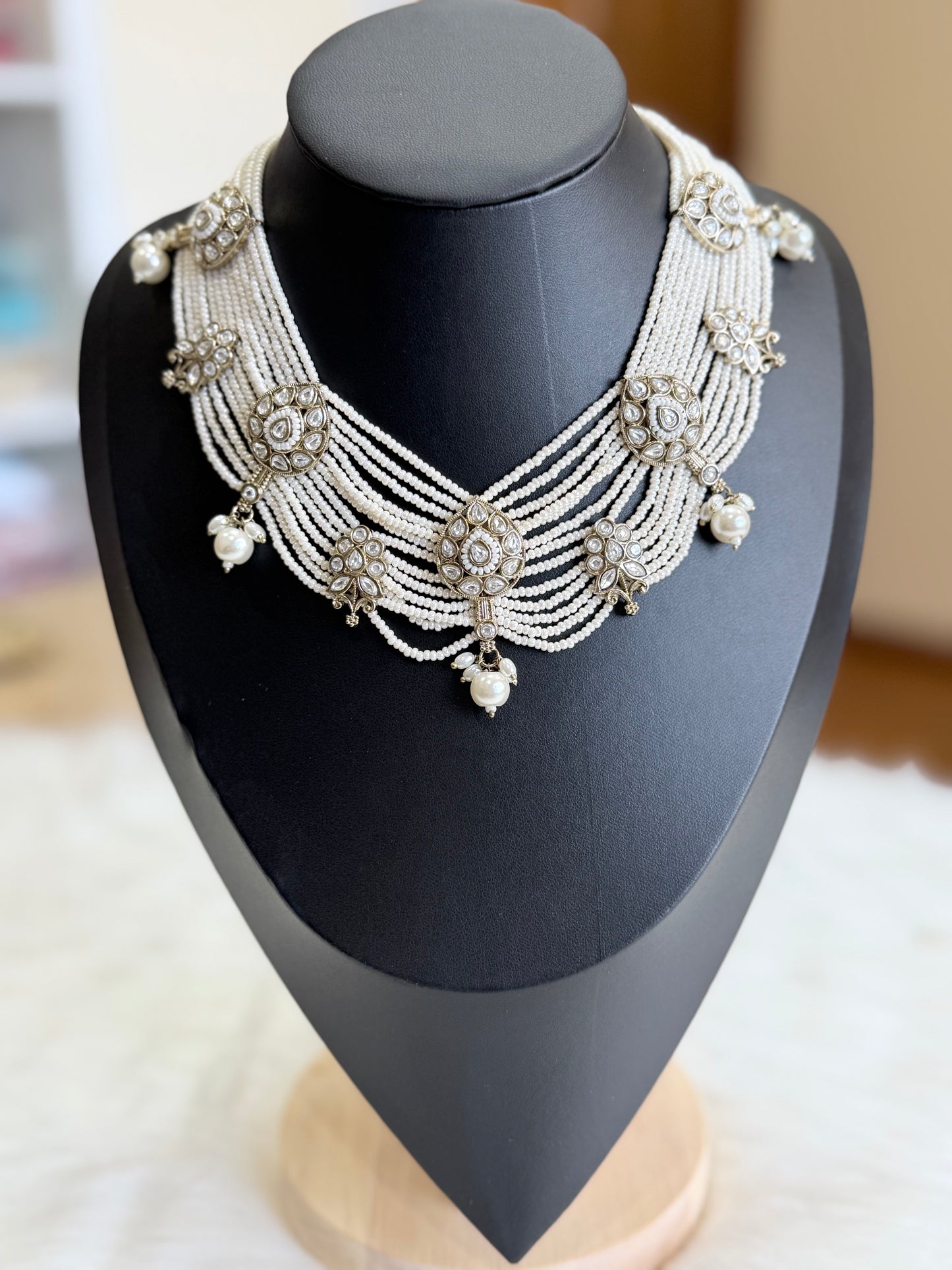 Premium kundan necklace set