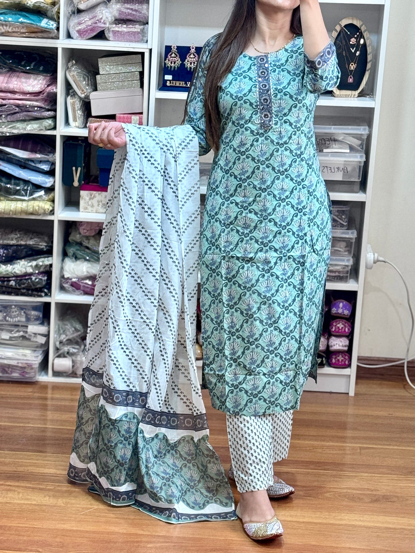 Pure cotton 3 piece suit