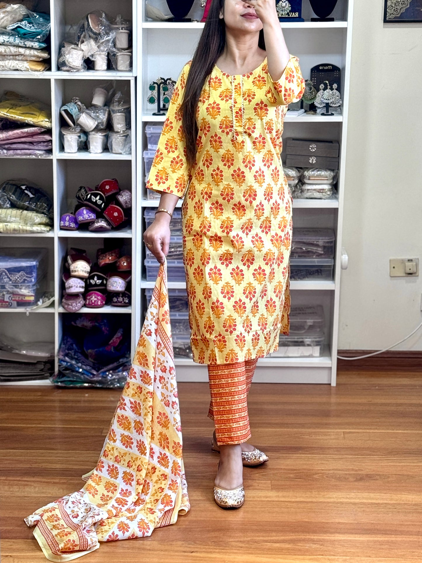 Pure cotton 3 piece suit