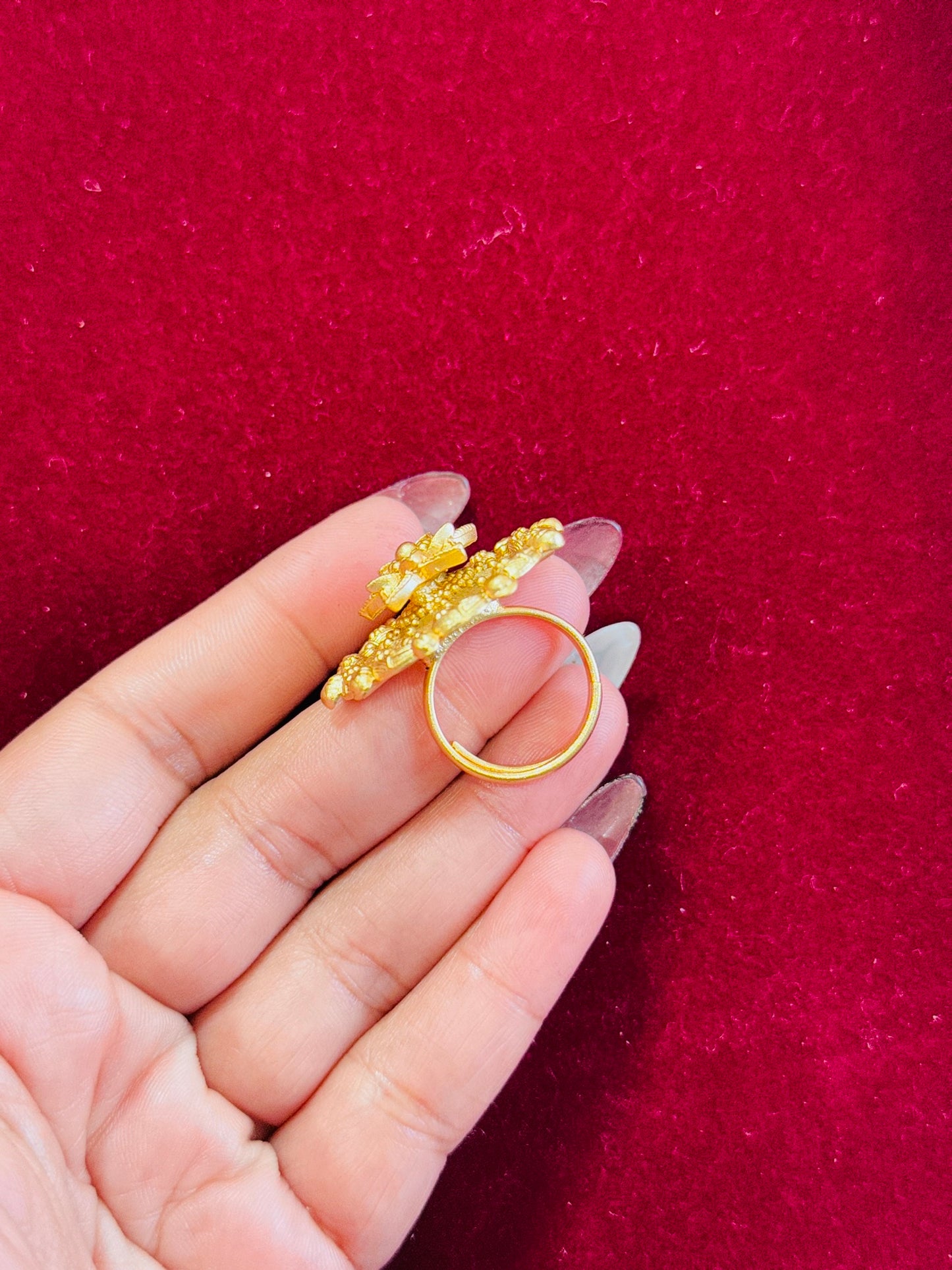 Gold plated ring( adjustable)