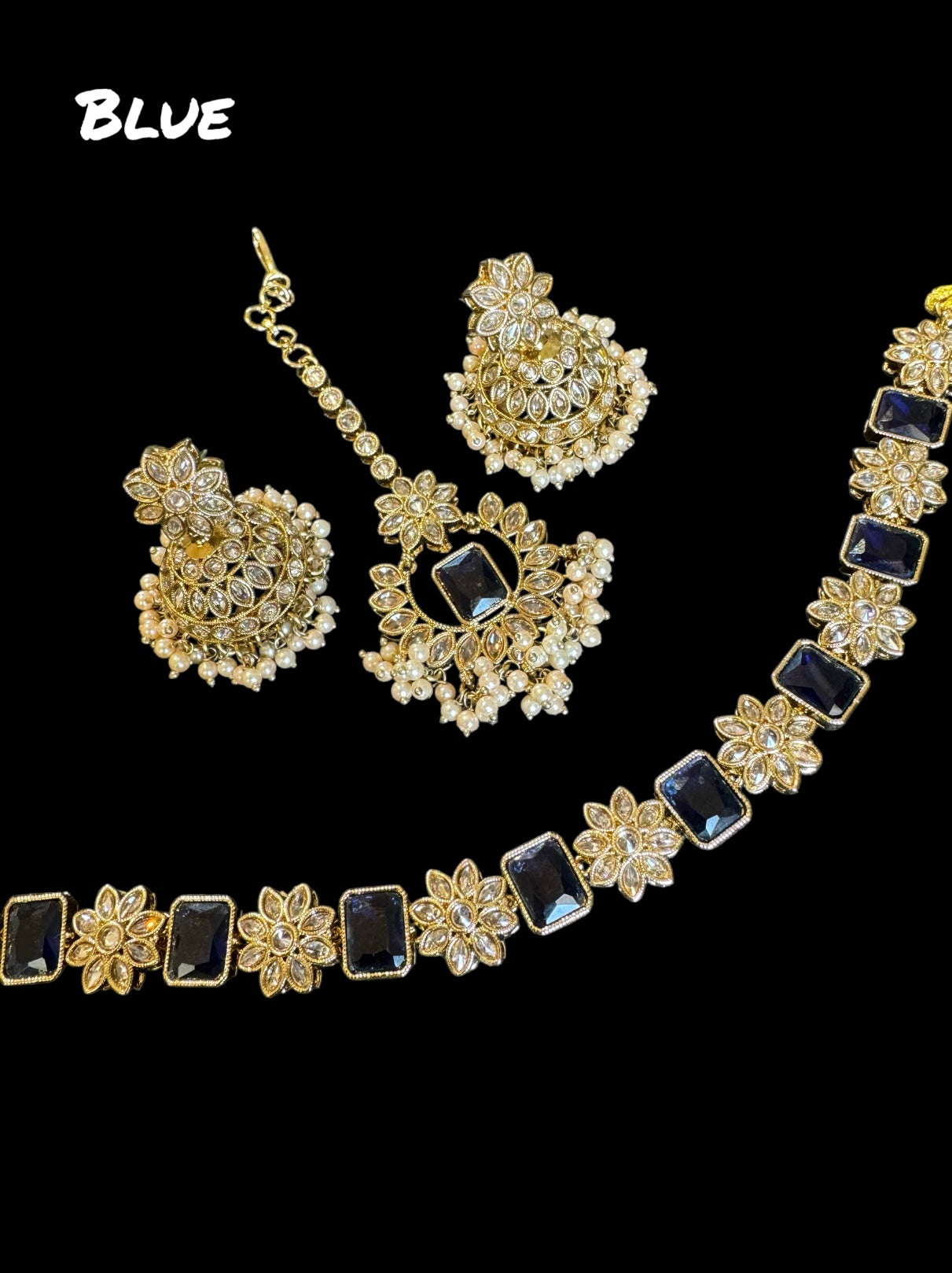 Sleek polki necklace