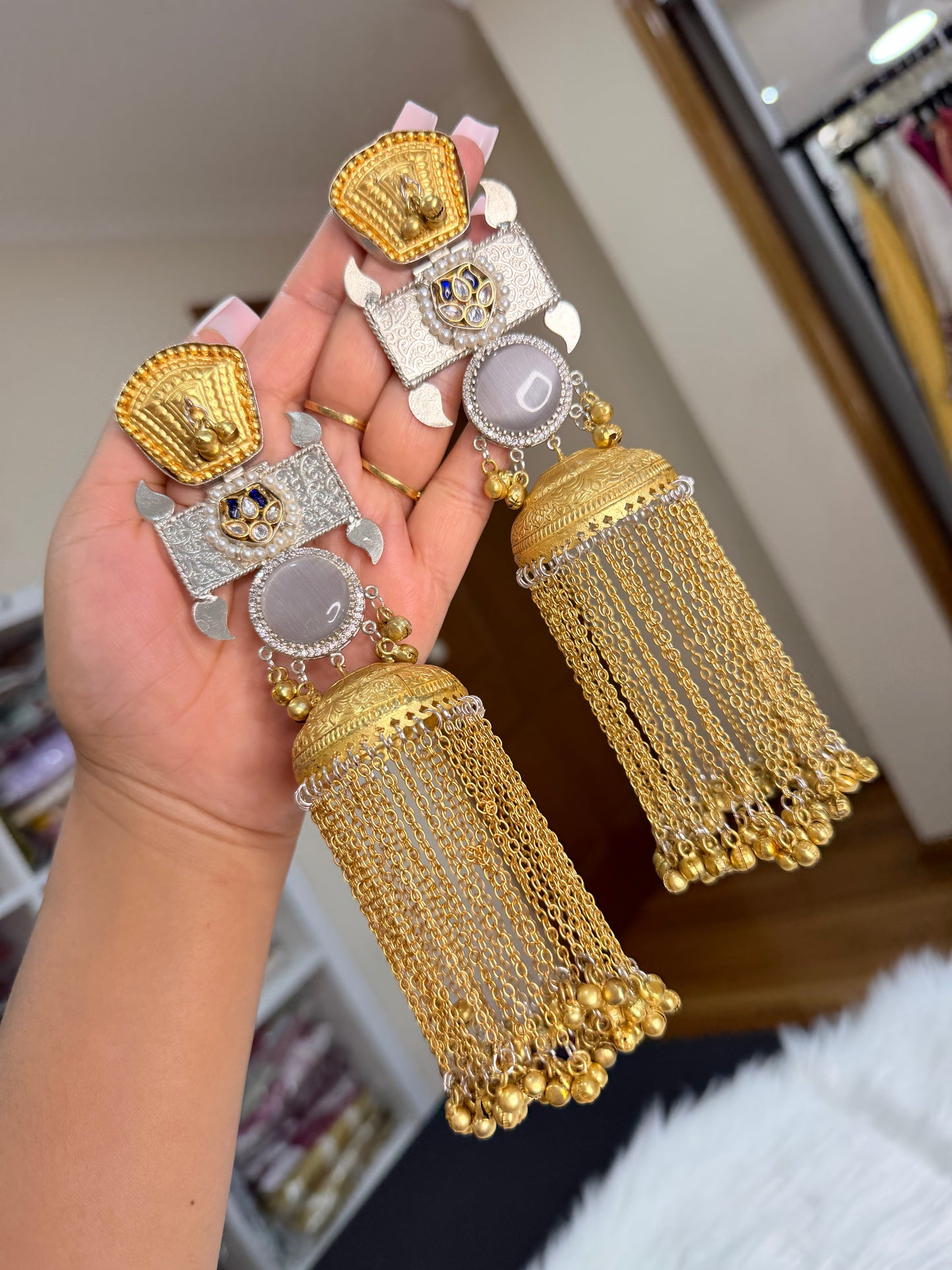 Long Kashmiri Earrings– Where Heritage Meets Luxury ✨