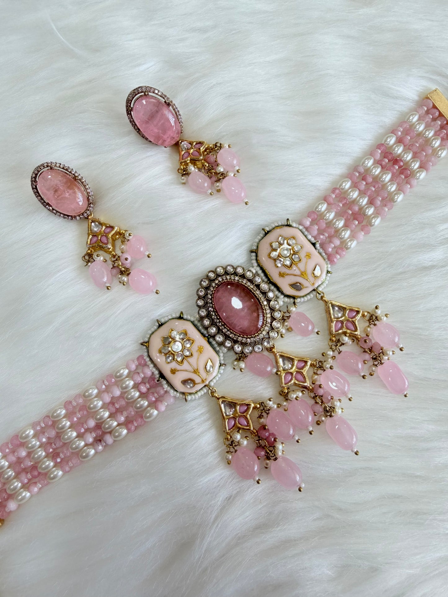 Premium moissanite necklace set