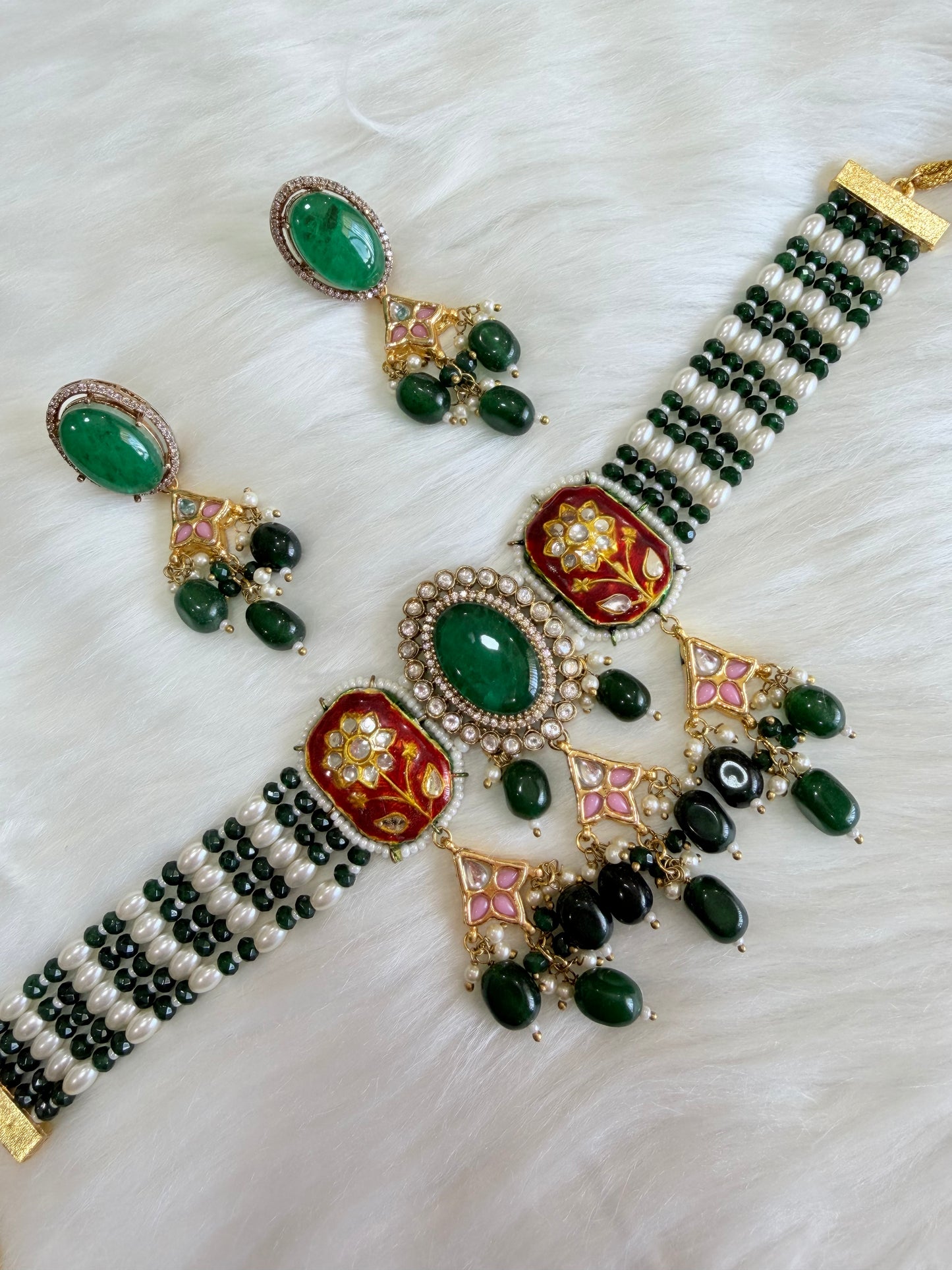 Premium moissanite necklace set