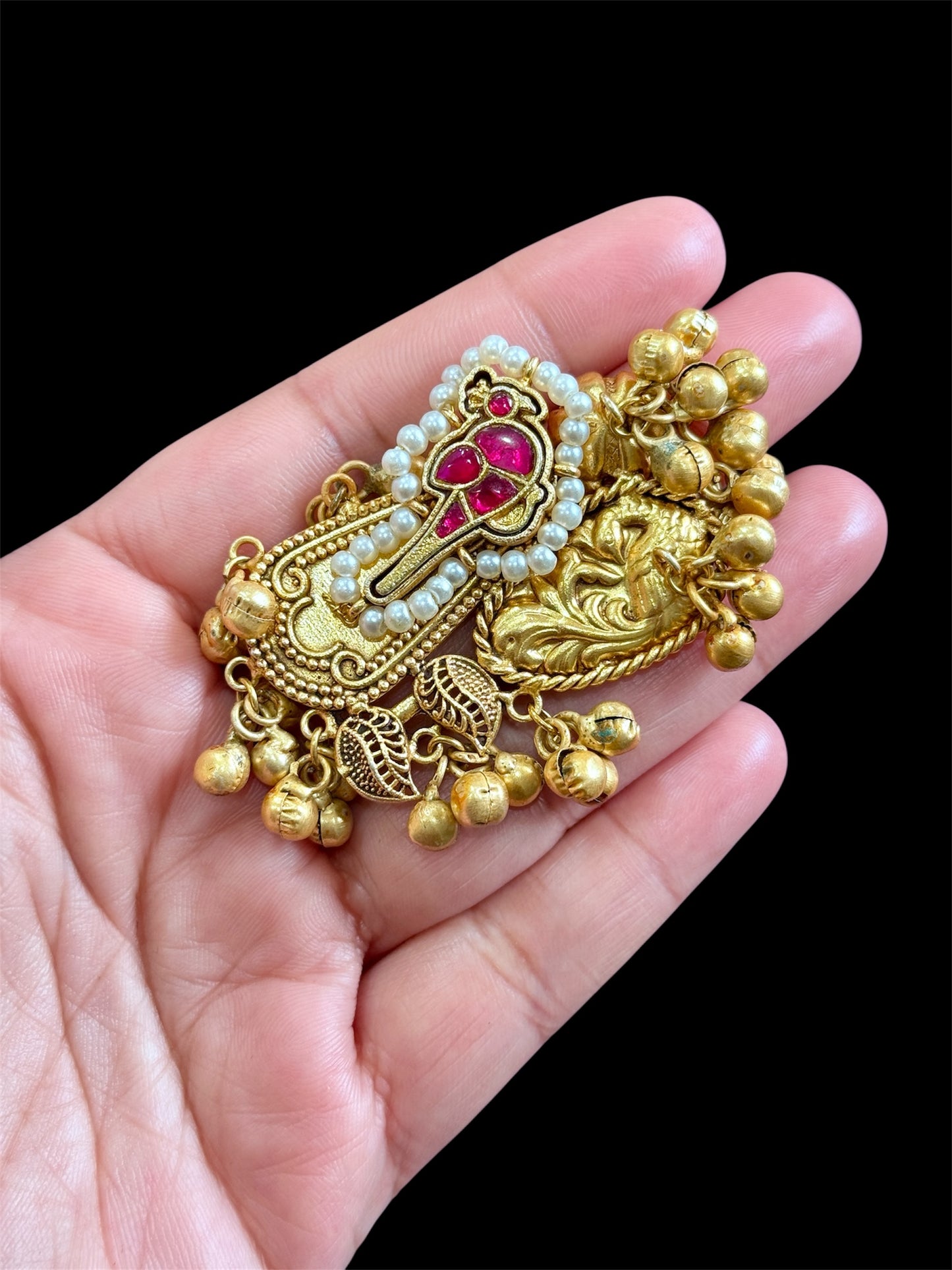 Gold plated oversized pachi ring( adjustable)