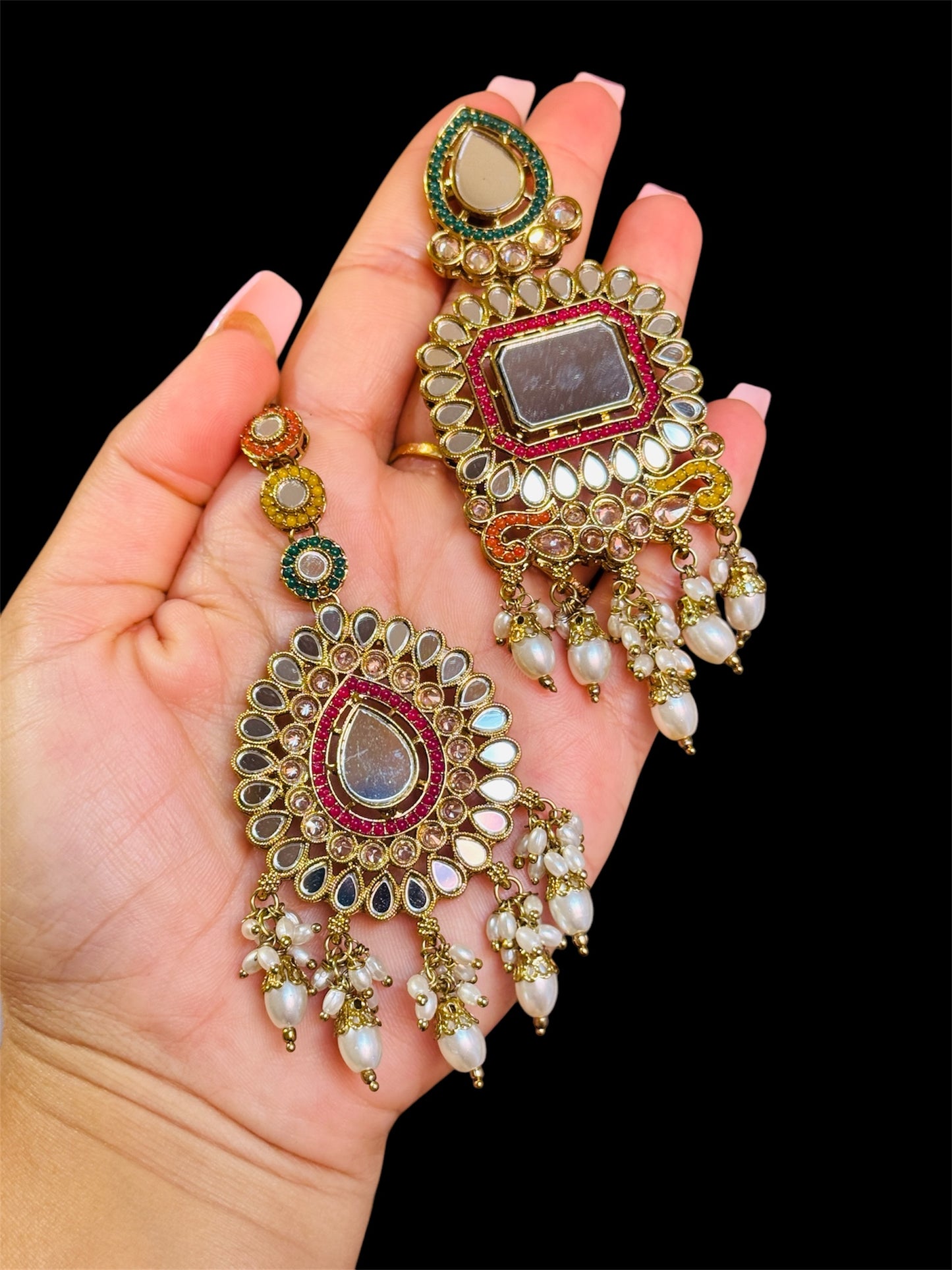 Mirror necklace set