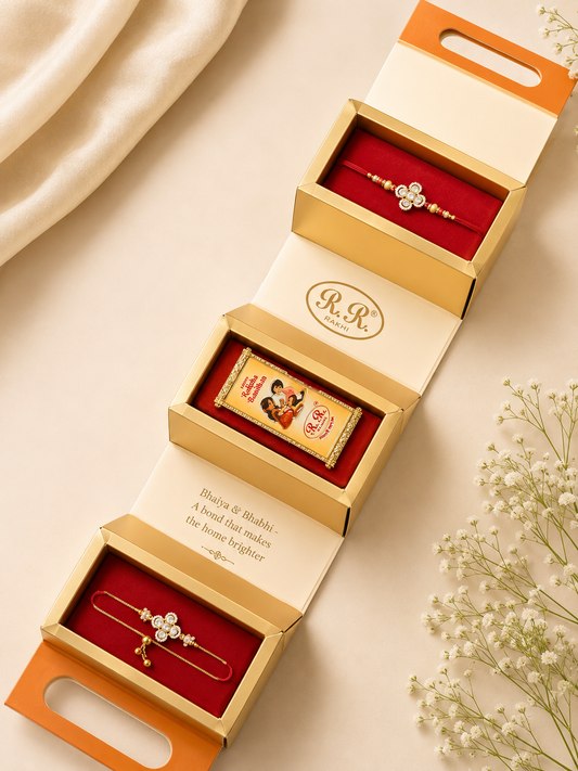 ✨ Premium Brother & Bhabhi Rakhi Gift Box ✨