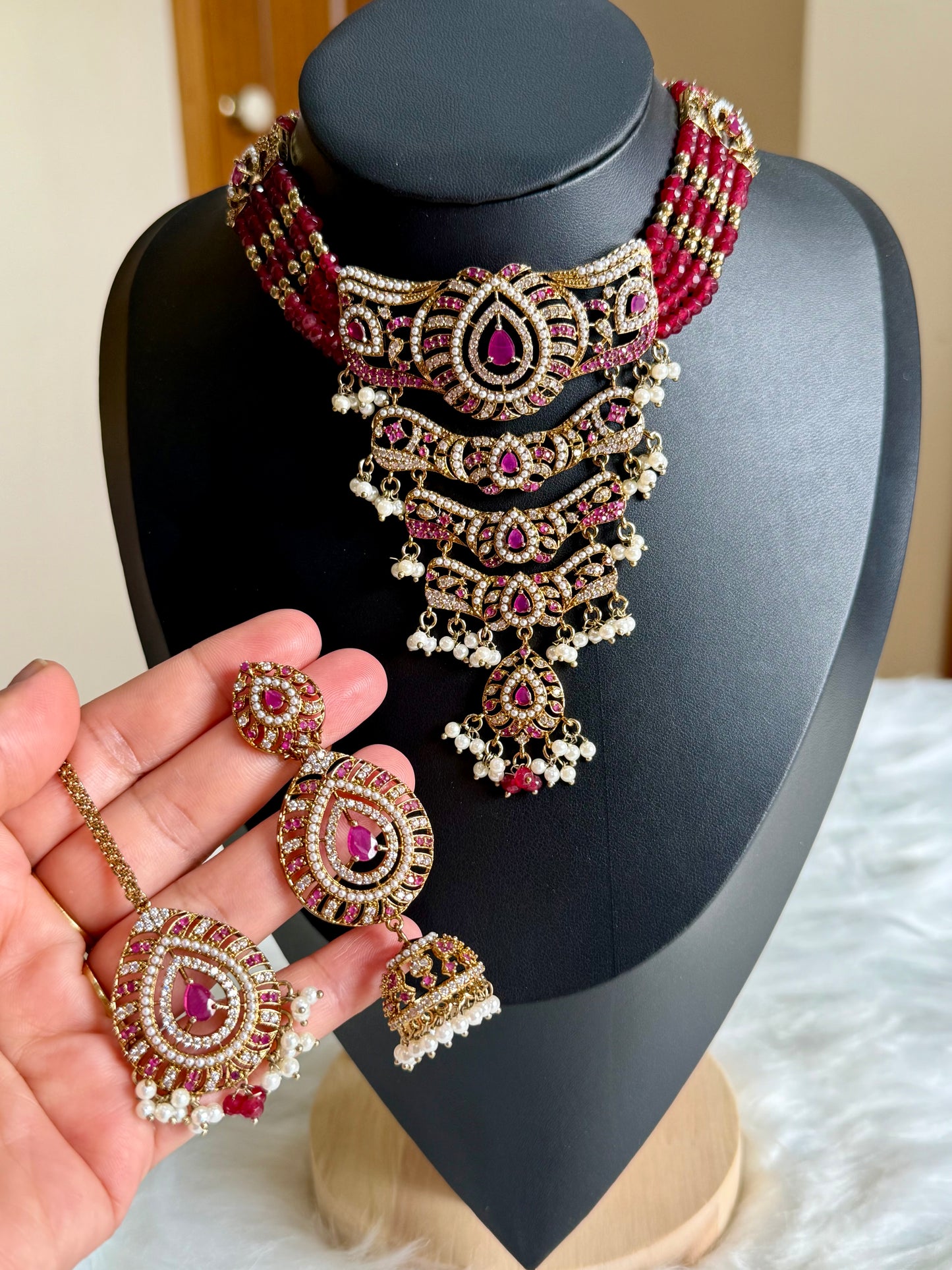 Premium Quality AD Necklace Set