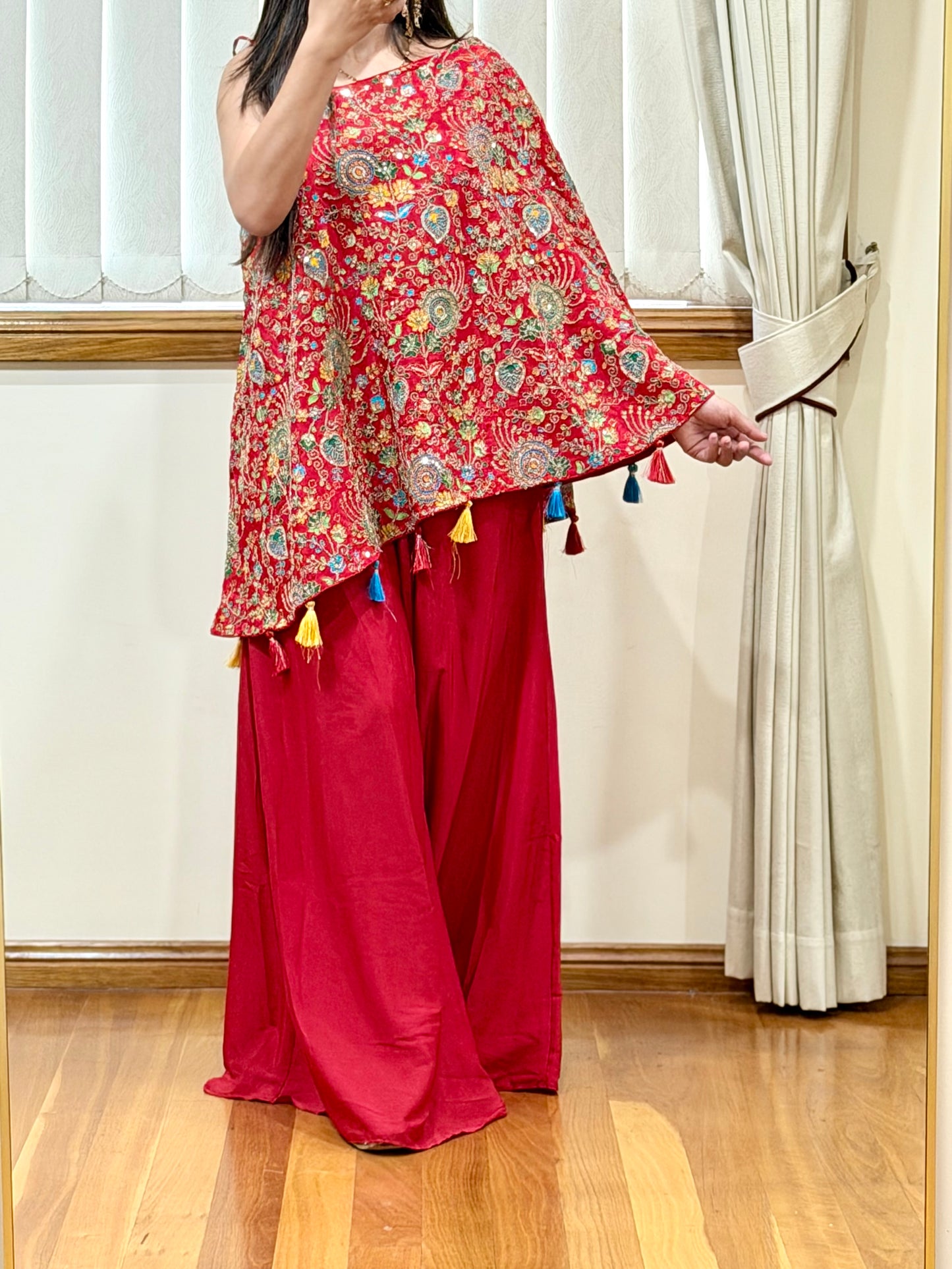 Premium Viscose Natural Crepe dress ( Ready size 42 margin upto 44)