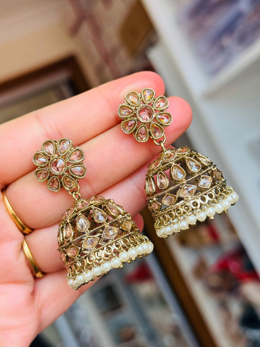 Small Polki jhumki