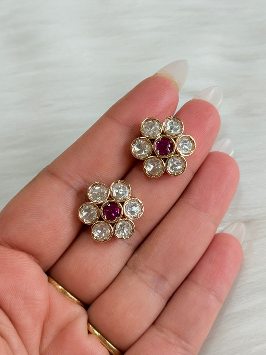 Tyani inspired studs (Ruby)
