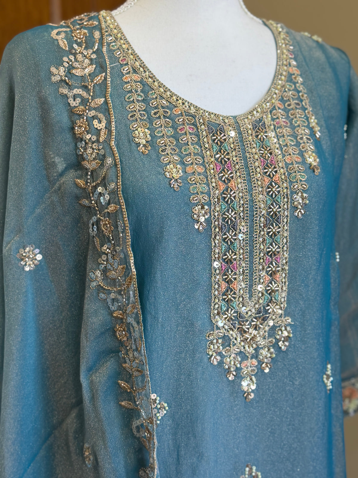 Premium Heavy Embroidered 3-Piece Suit