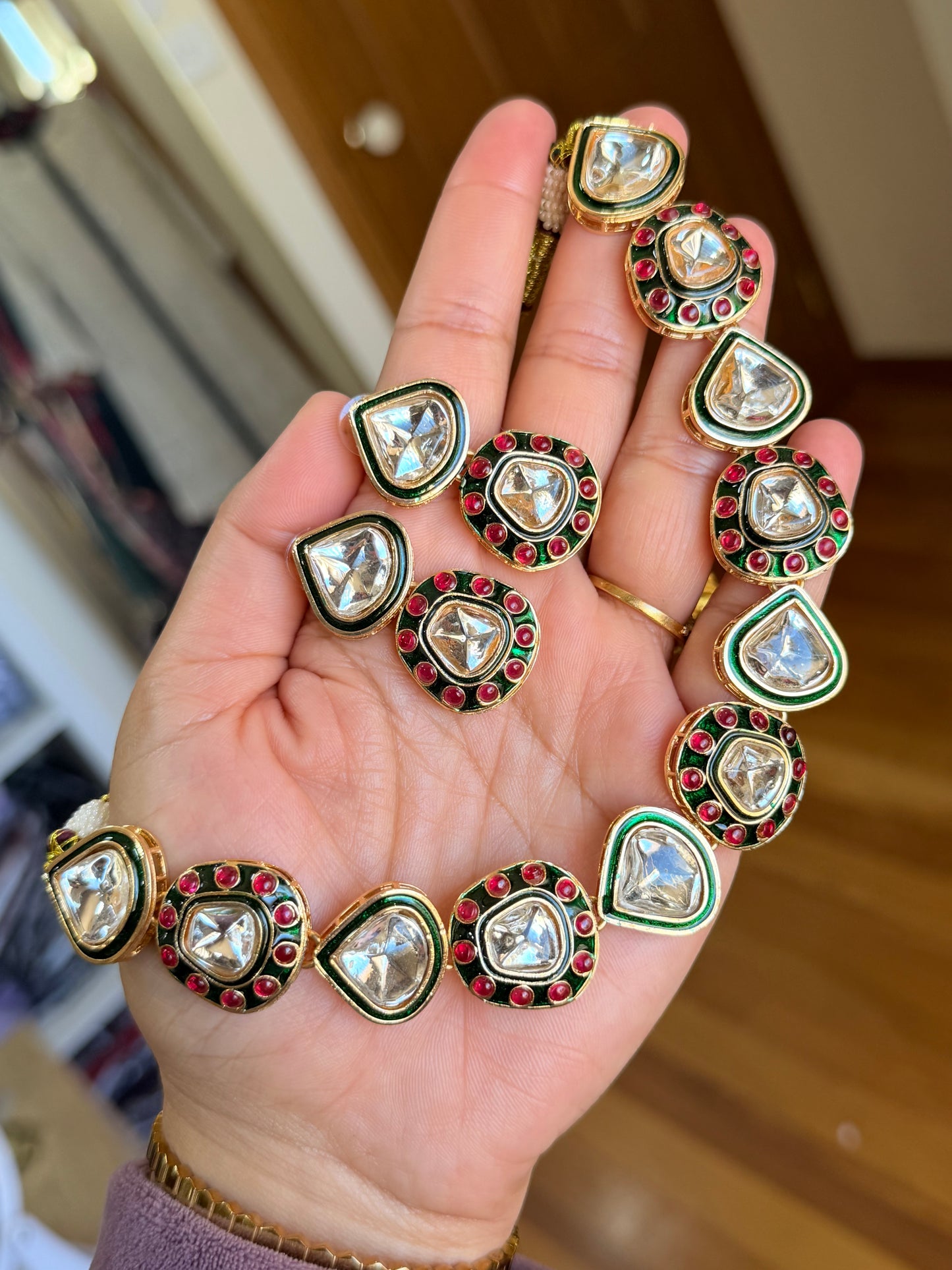 Kundan necklace set