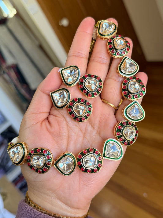 Kundan necklace set