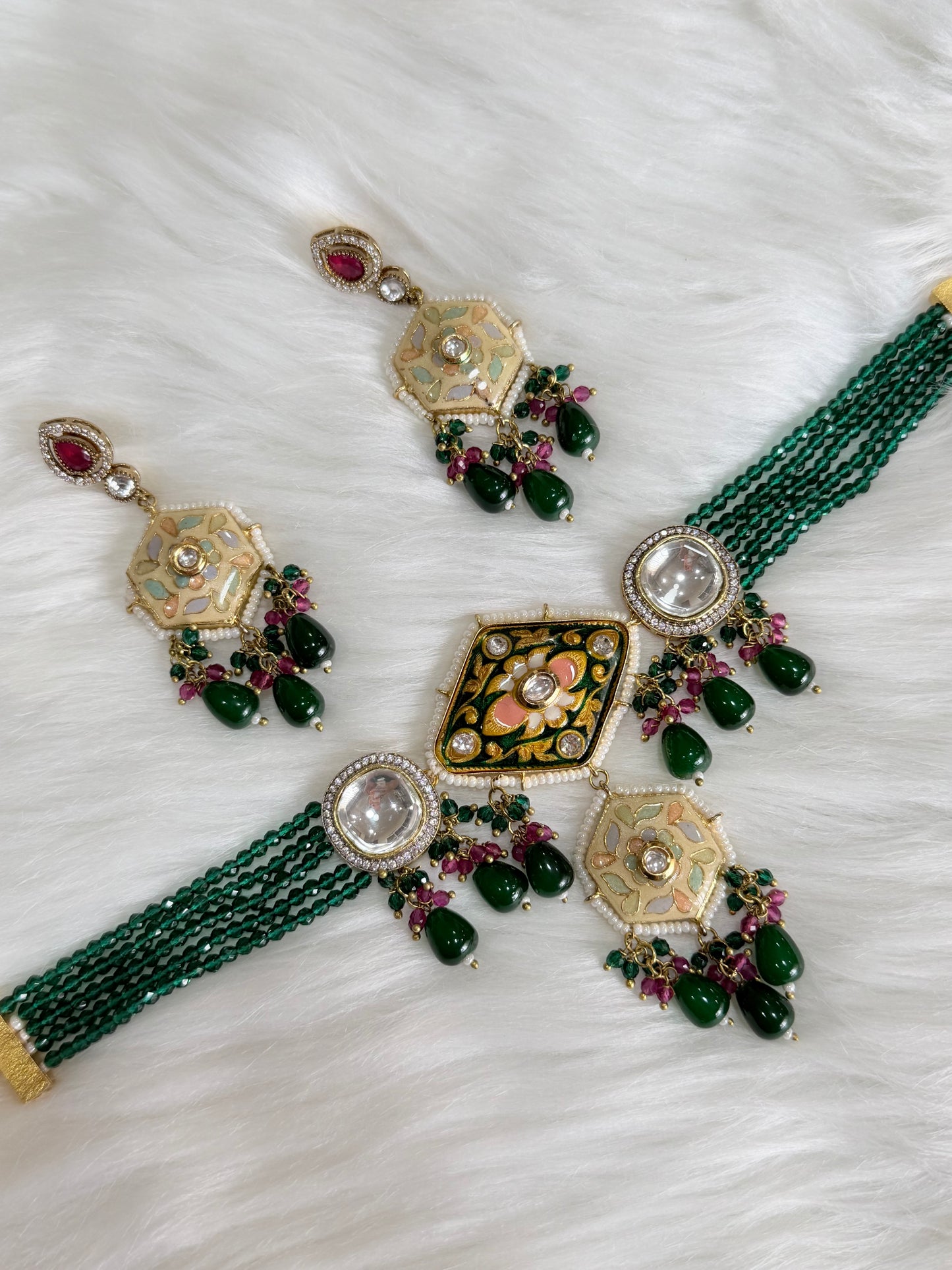 Premium kundan chokar set